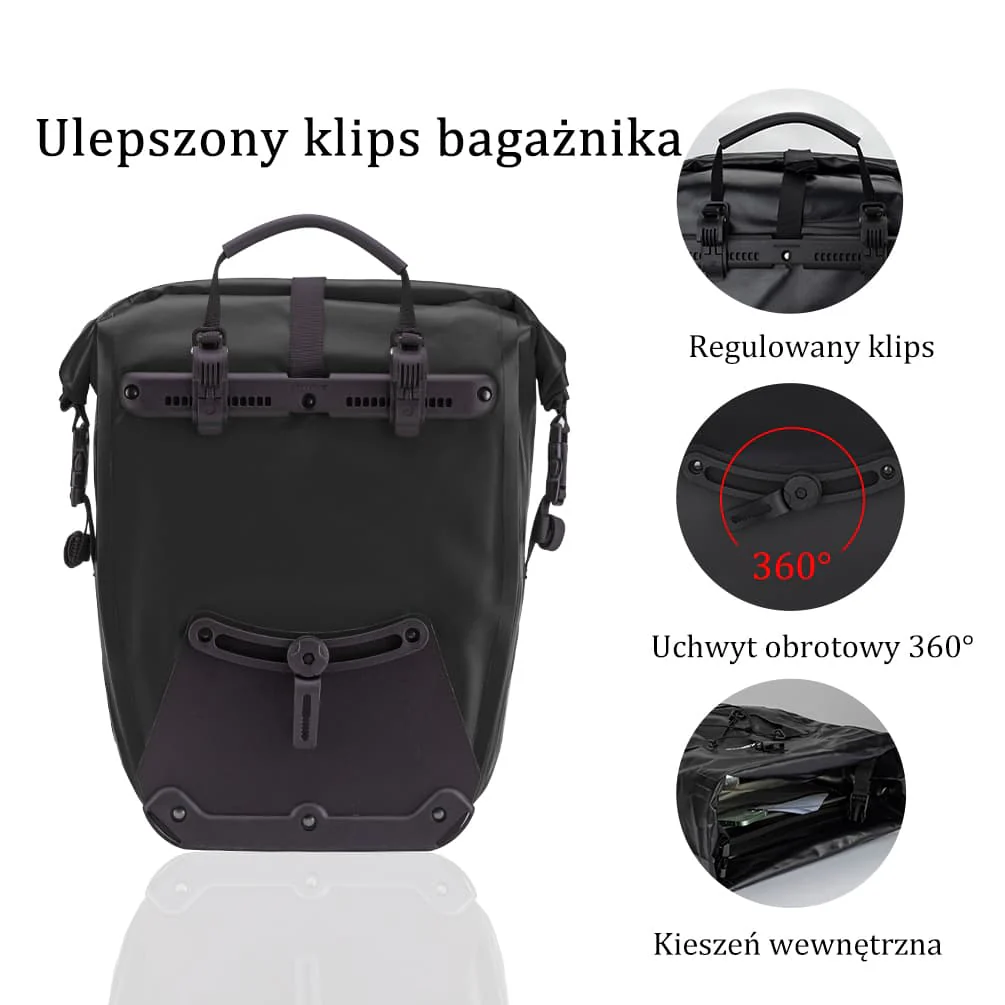100% Wodoodporna Torba Bagażowa Pojemność 25L-32L z Systemem Roll-top-AS-002-2 - Image 14