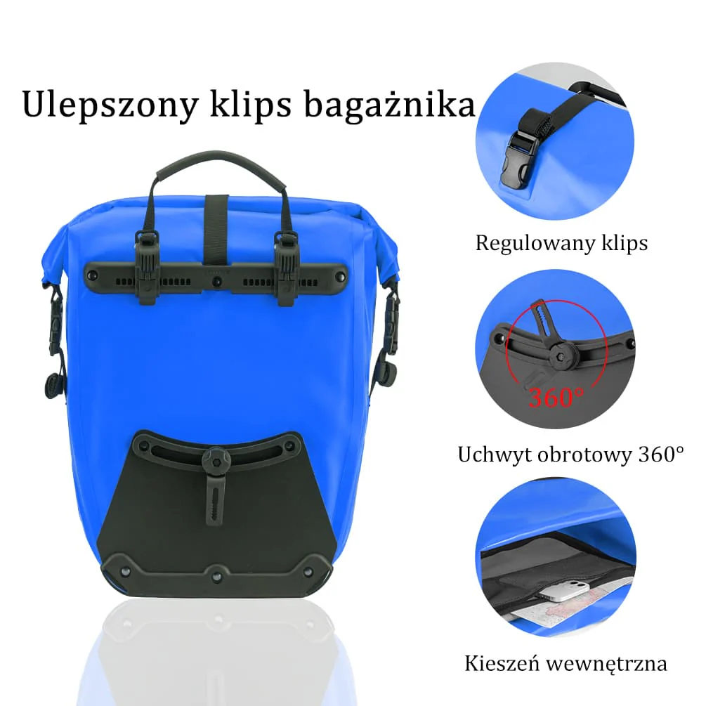 100% Wodoodporna Torba Bagażowa Pojemność 25L-32L z Systemem Roll-top-AS-002-2 - Image 24