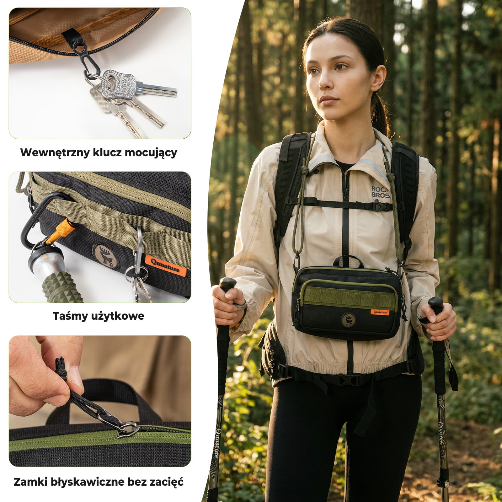Qunature Wielofunkcyjna Torba Sportowa 2.5L - H78 - Image 5
