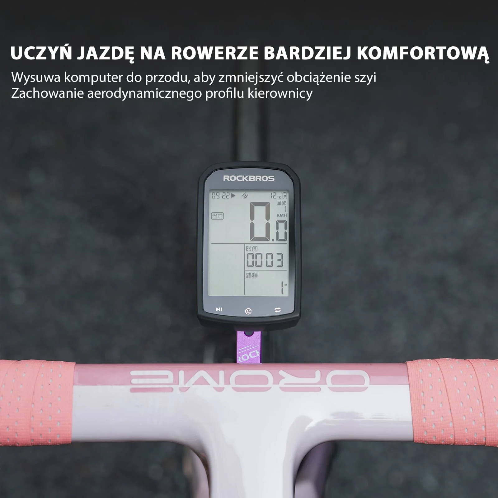 Aero Uchwyt na Licznik Rowerowy Wyposażony w Garmin/Bryton/Wahoo-FK-307 - Image 3