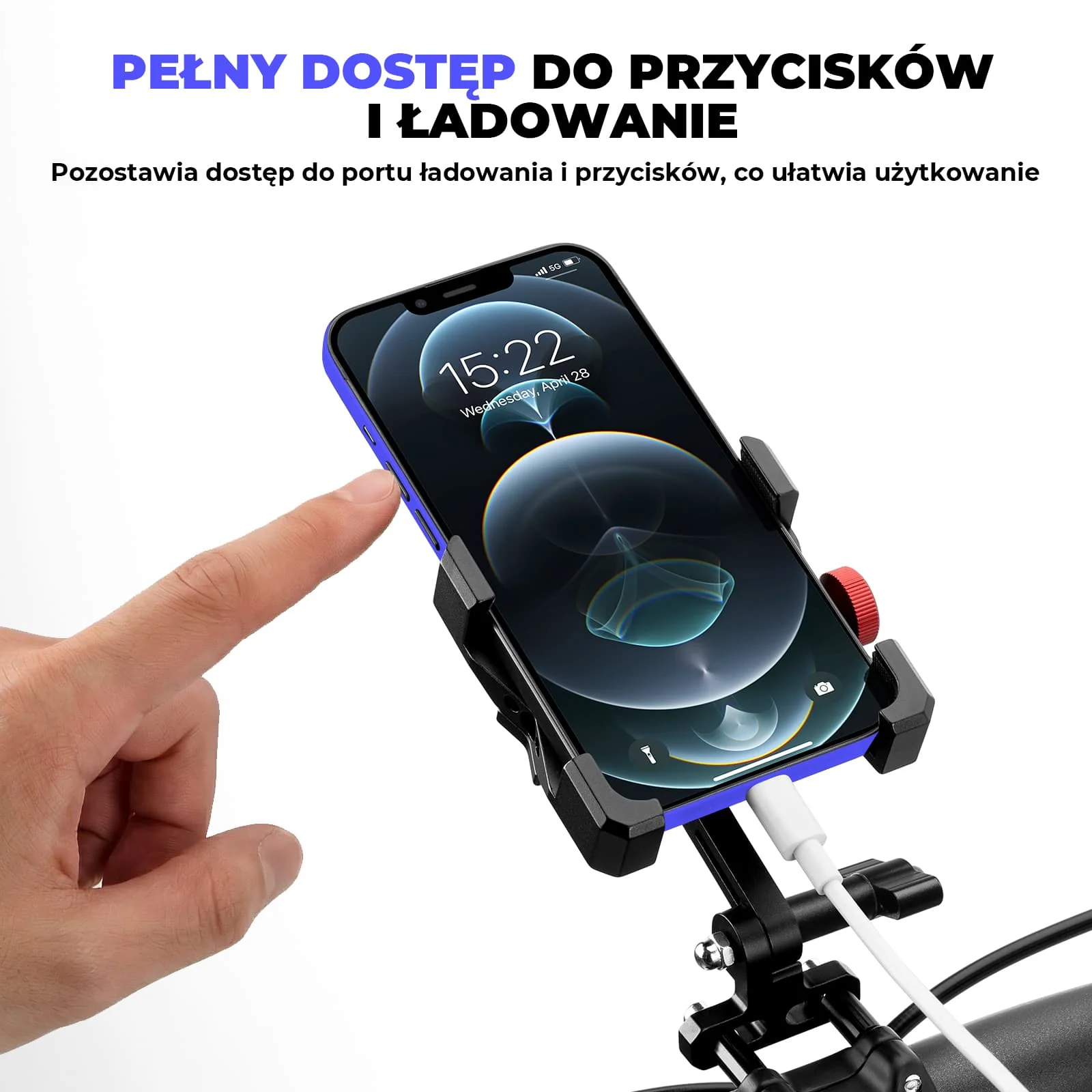Aluminiowy Uchwyt Na Telefon z Różnymi Sposobami Mocowania - Image 6