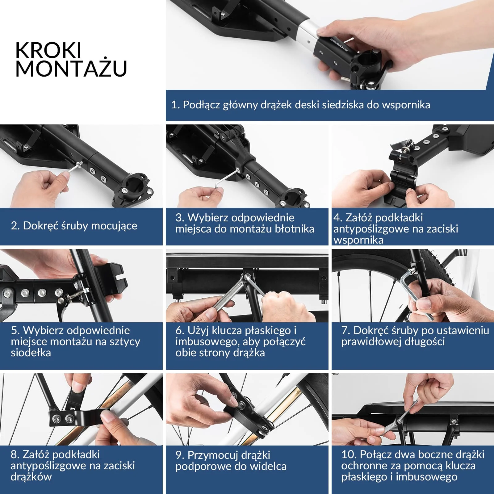 Bagażnik Rowerowy Wykonany Z Regulowane Szybkozamykacz Z Błotnikiem-RBHJ-1 - Image 6
