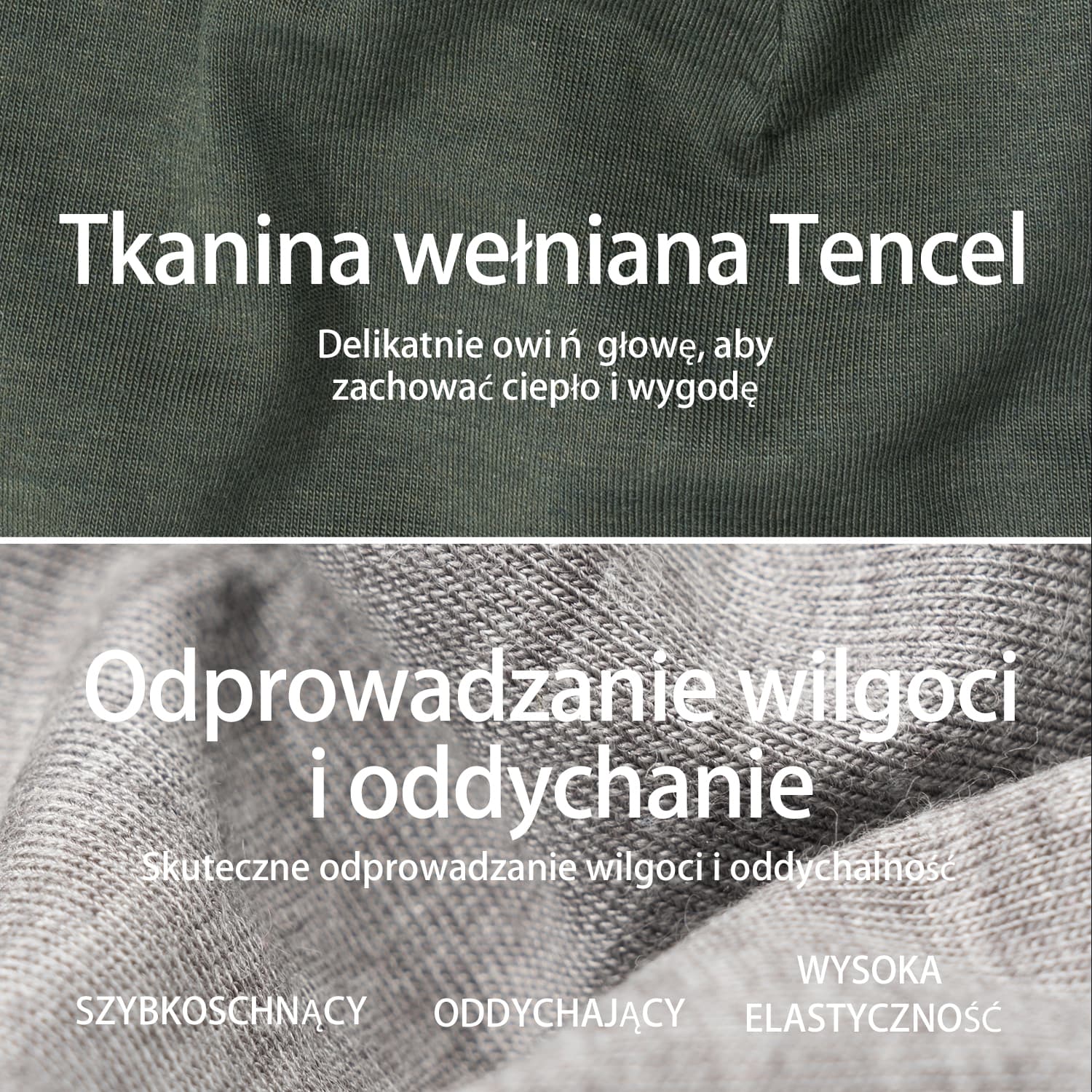 Ciepła Czapka Rowerowa z Wełny i Tencelu-YDM002 - Image 3