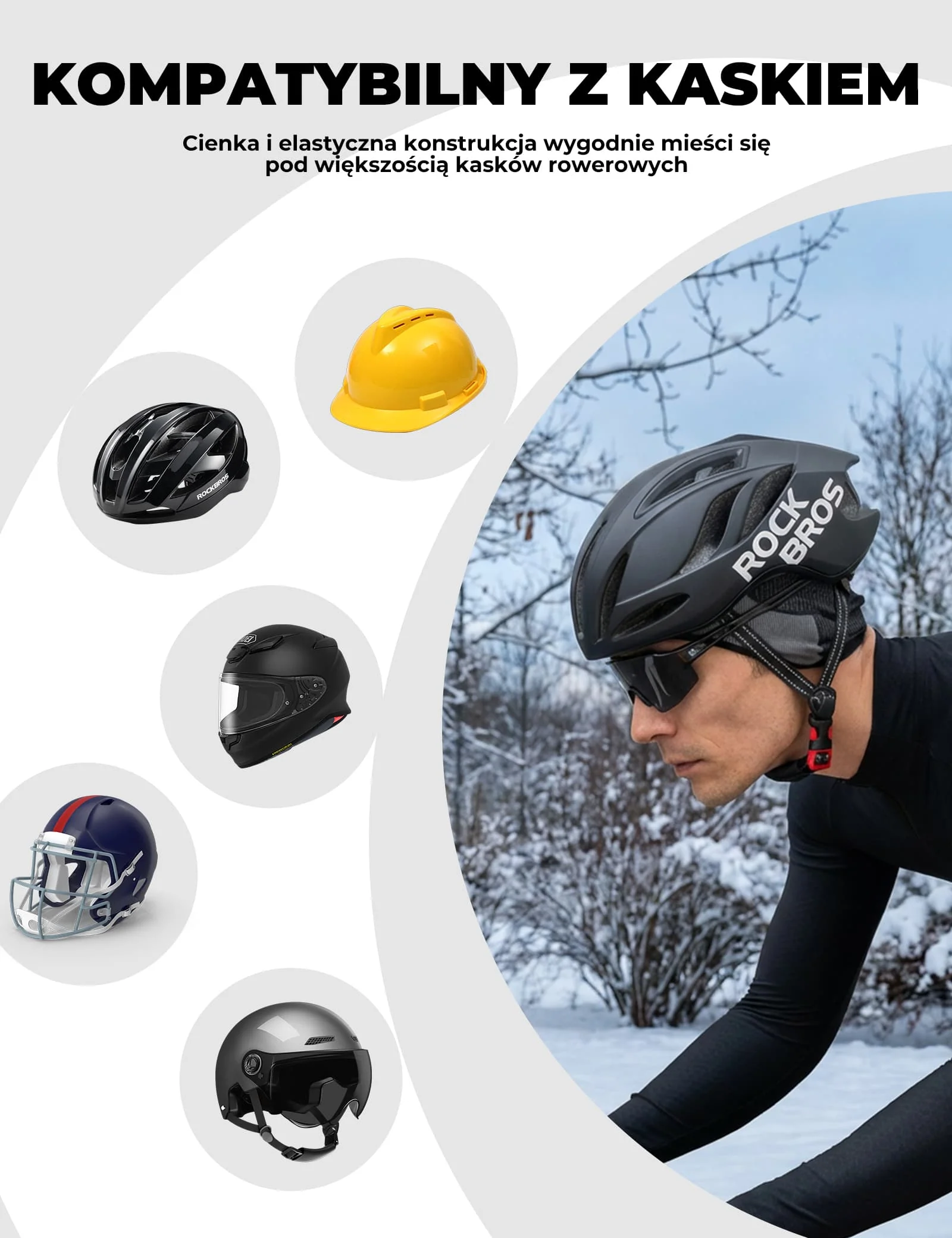 Czapka Rowerowa Zimowa Z Ochroną Uszu-LF25770 - Image 6