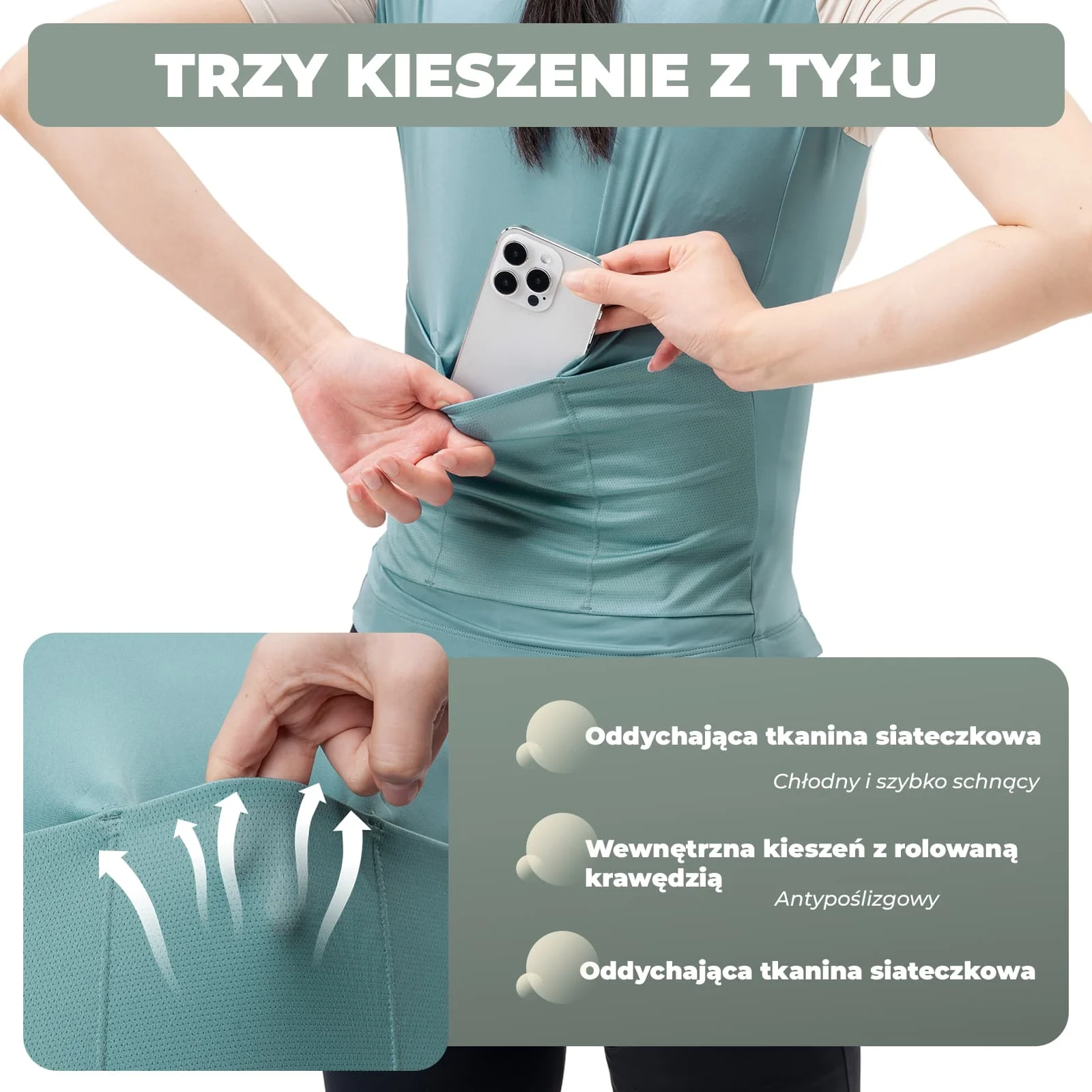 Damska Koszulka Rowerowa Morandi - Image 11