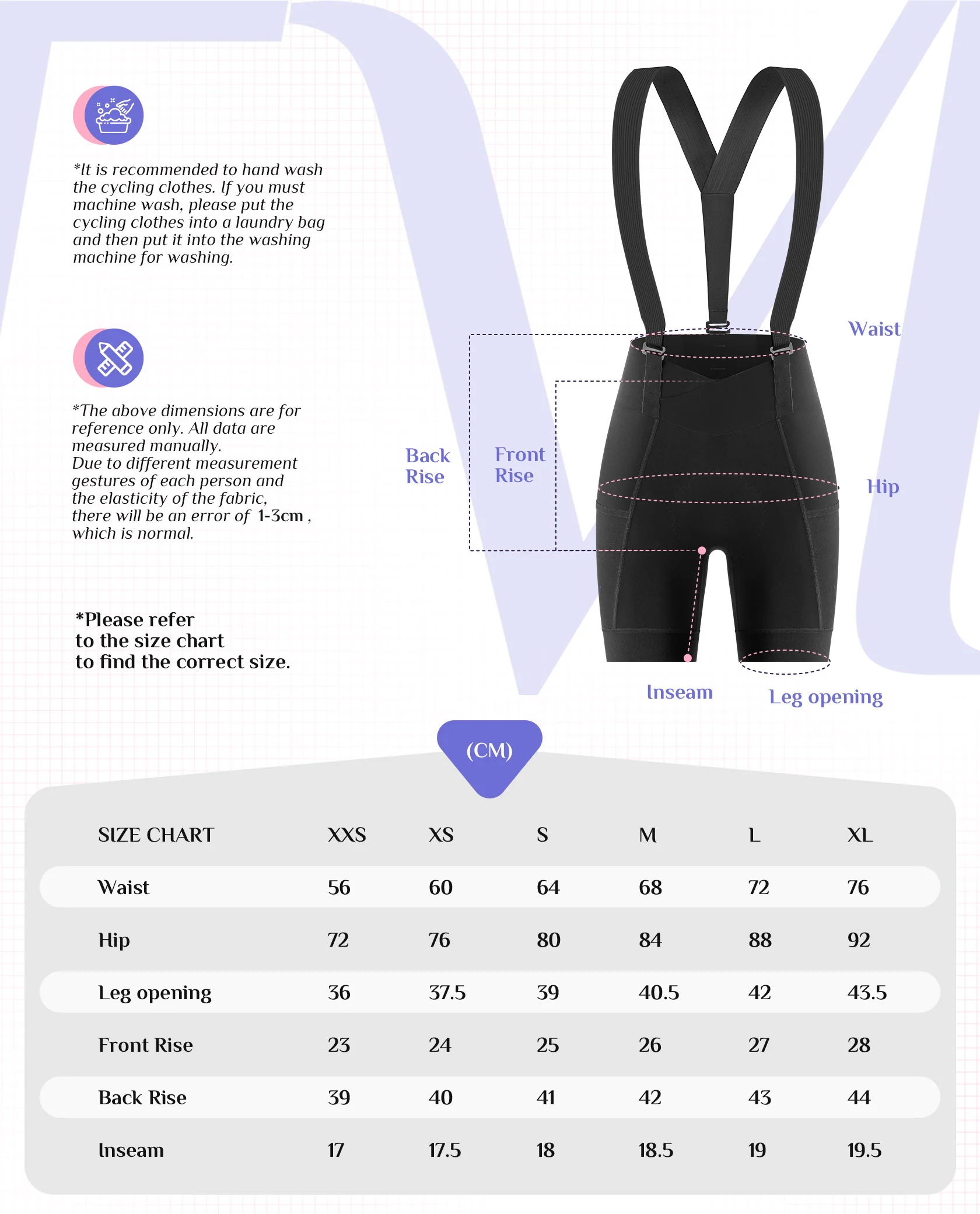 TVI Damskie Spodenki Kolarskie Bib Tight,Duże, Wygodne Spodenki z Odpinanymi Ramiączkami na Rower Górski i Szosowy-YDDK006 - Image 6