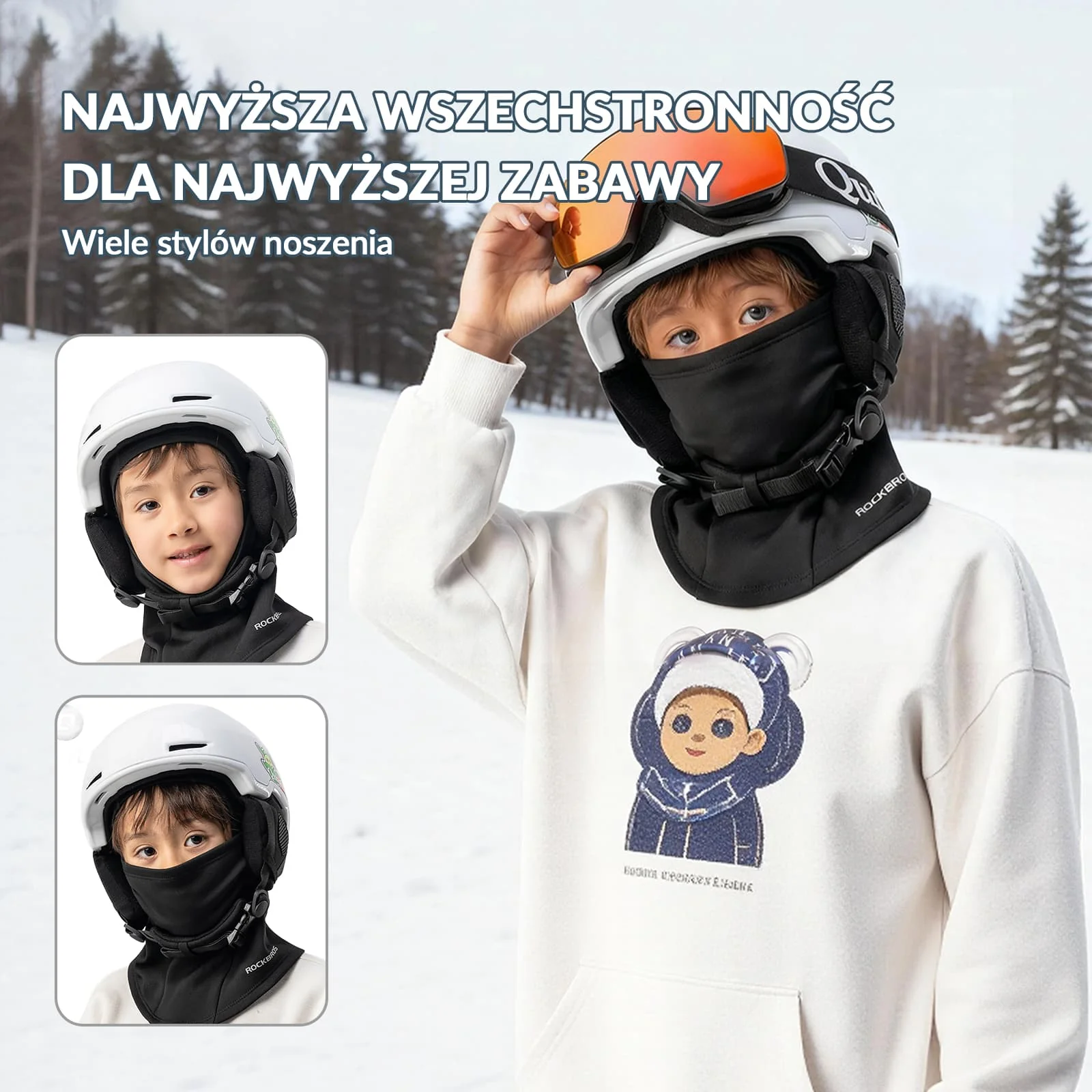 Dziecięca Kominiarka Zimowa Wiatro-LF8734 - Image 36