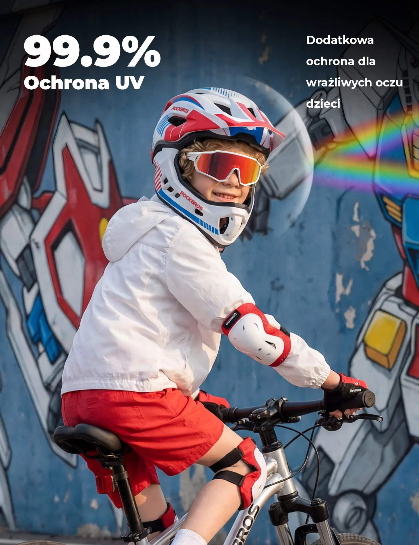 Dziecięce Okulary Sportowe Inteligentna Ochrona Wzroku i Komfort-SP383 - Image 3