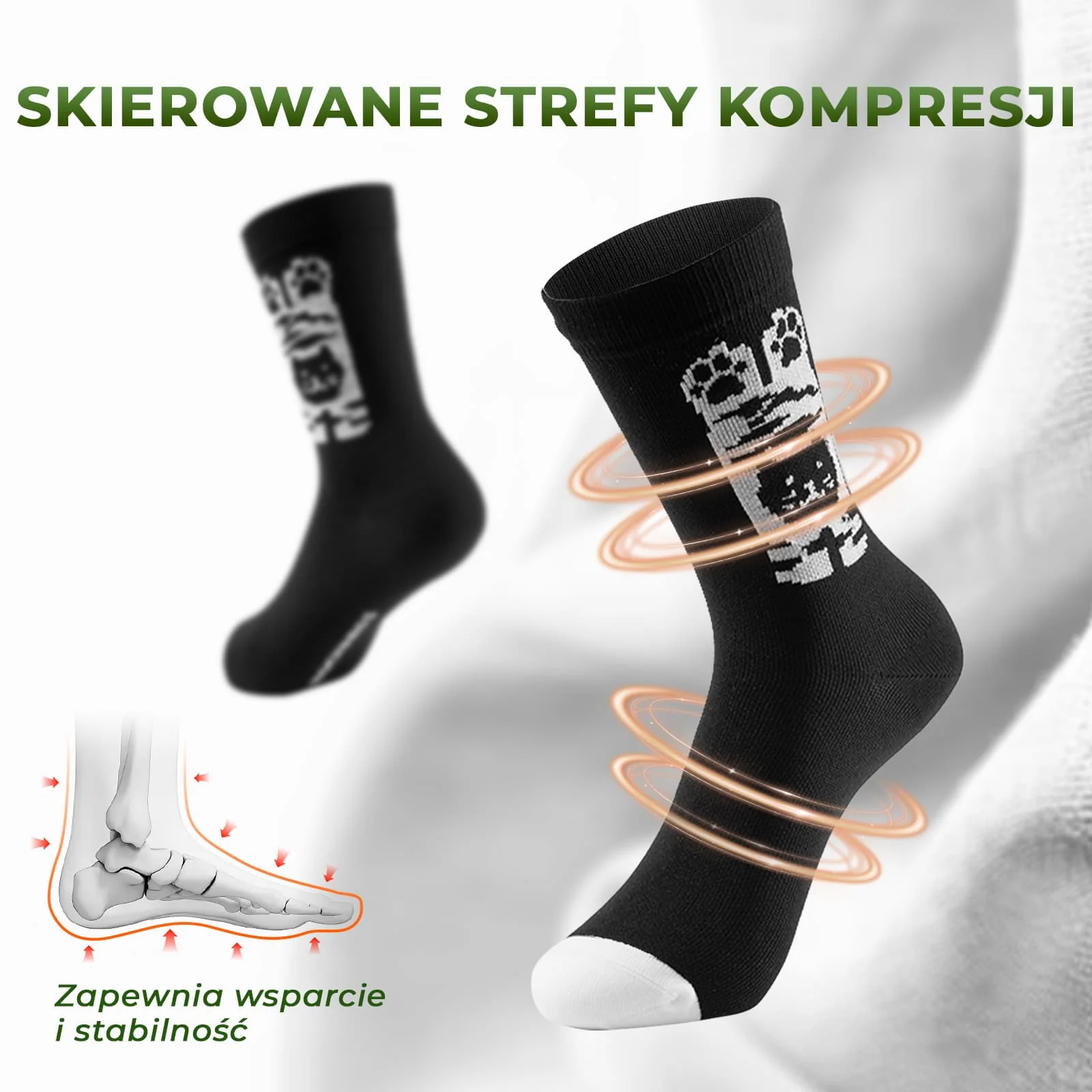 Dziecięce Sportowe Skarpetki Oddychające, Kompresyjne i Amortyzujące - Image 9