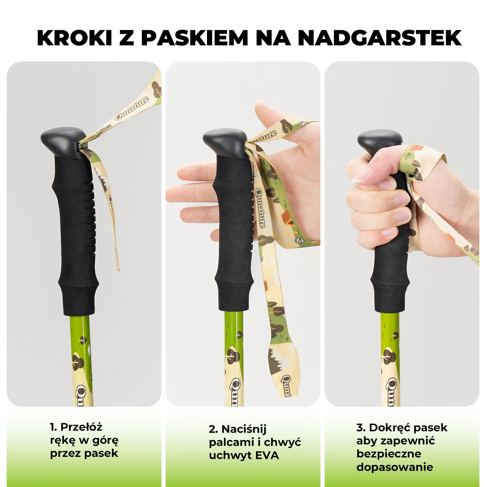 Dziecięcy Aluminiowy Kij Trekkingowy Lekki, Regulowany i Bezpieczny-BX-005 - Image 13