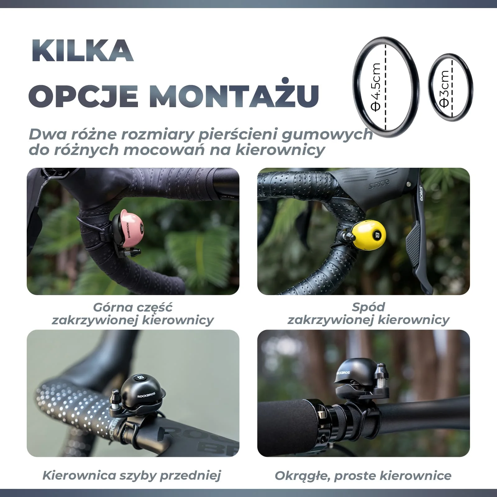 Dzwonek Rowerowy 80 dB Aluminiowy, Wodoodporny i Łatwy w Montażu-2025-1A - Image 14