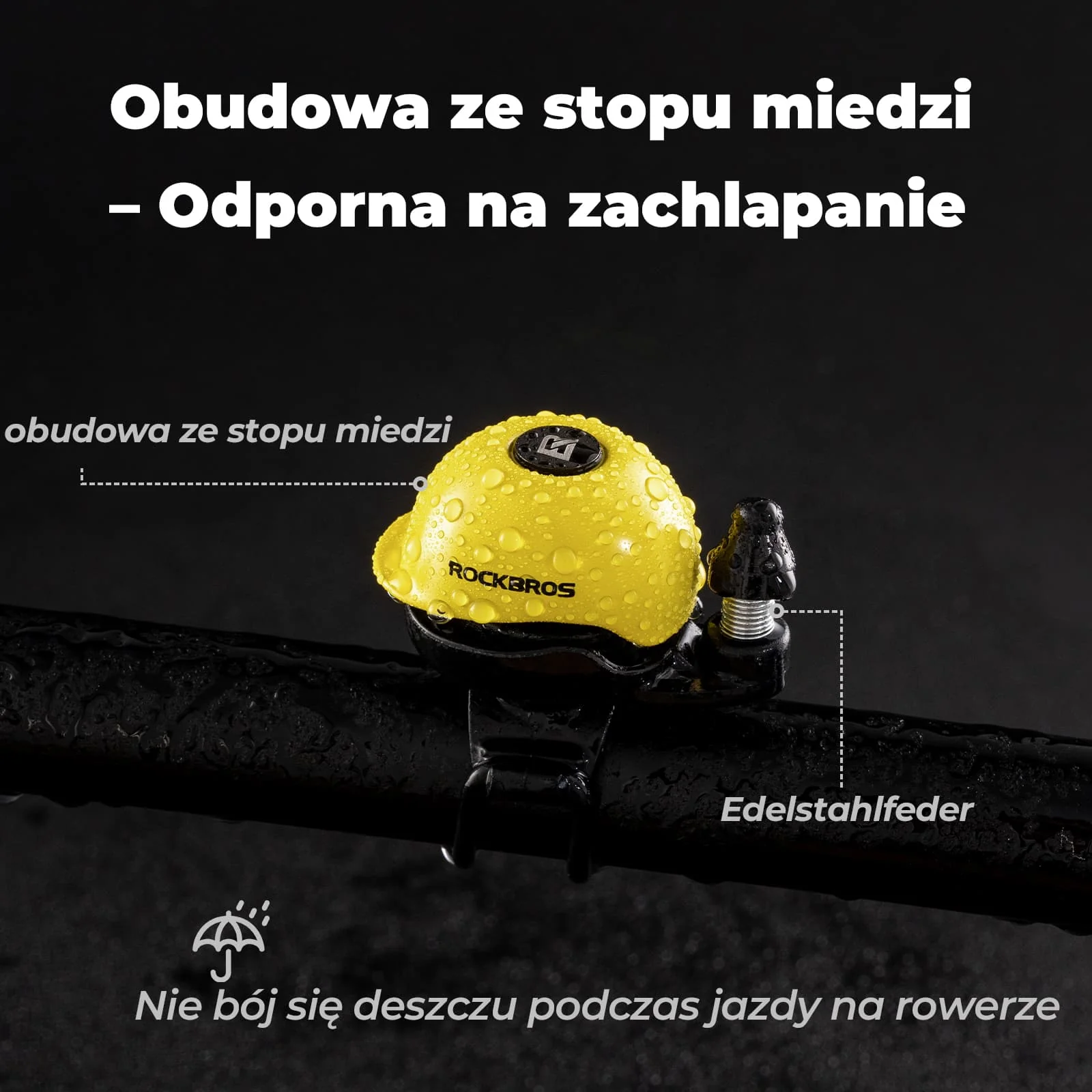 Dzwonek Rowerowy 80 dB Aluminiowy, Wodoodporny i Łatwy w Montażu-2025-1A - Image 16