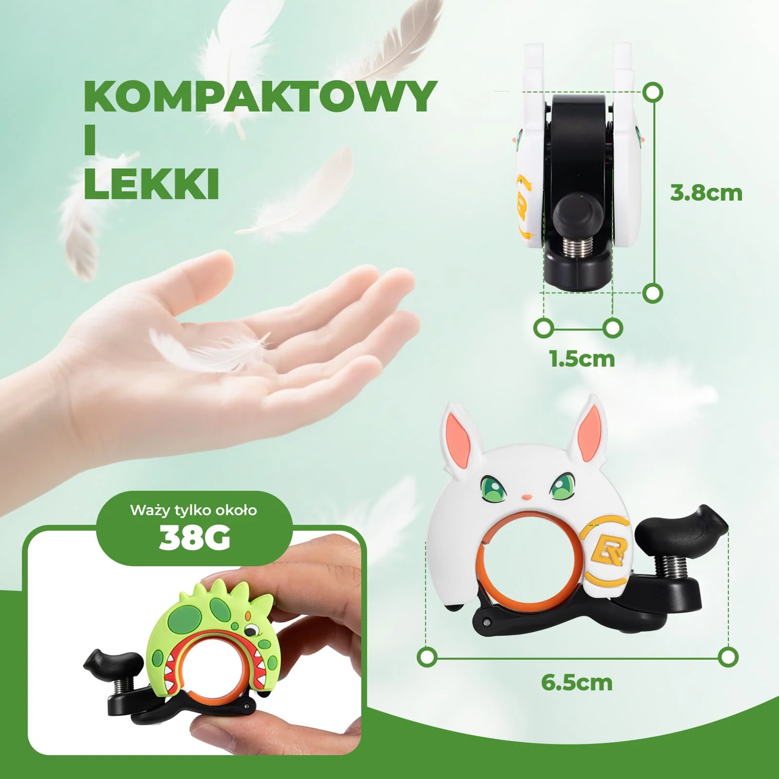 Dzwonek Rowerowy dla Dzieci Na Kierownice 22,2–25,4 mm do 100 dB-LD-K1 - Image 11