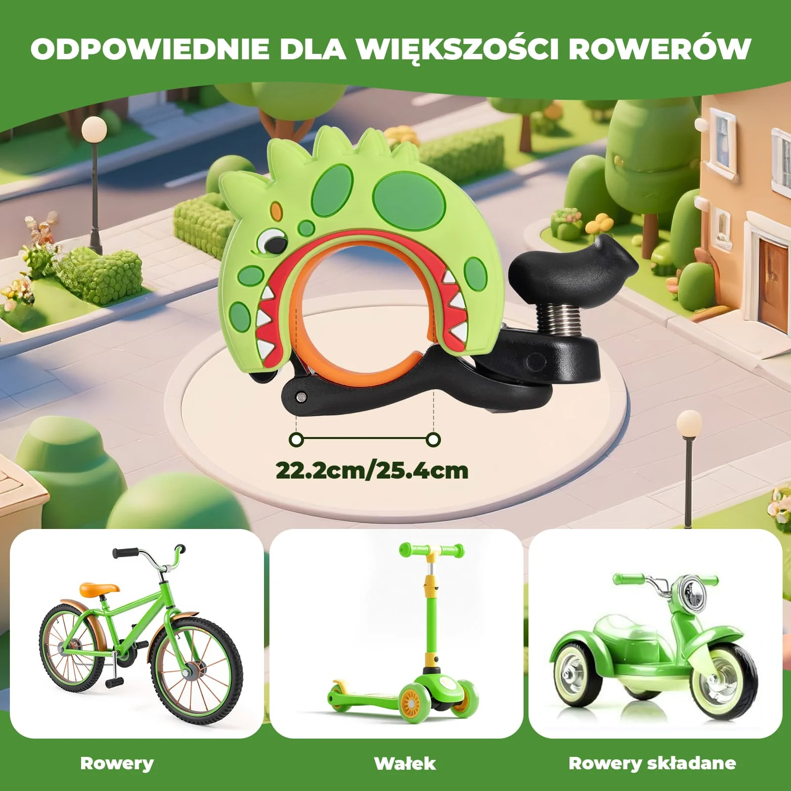 Dzwonek Rowerowy dla Dzieci Na Kierownice 22,2–25,4 mm do 100 dB-LD-K1 - Image 3