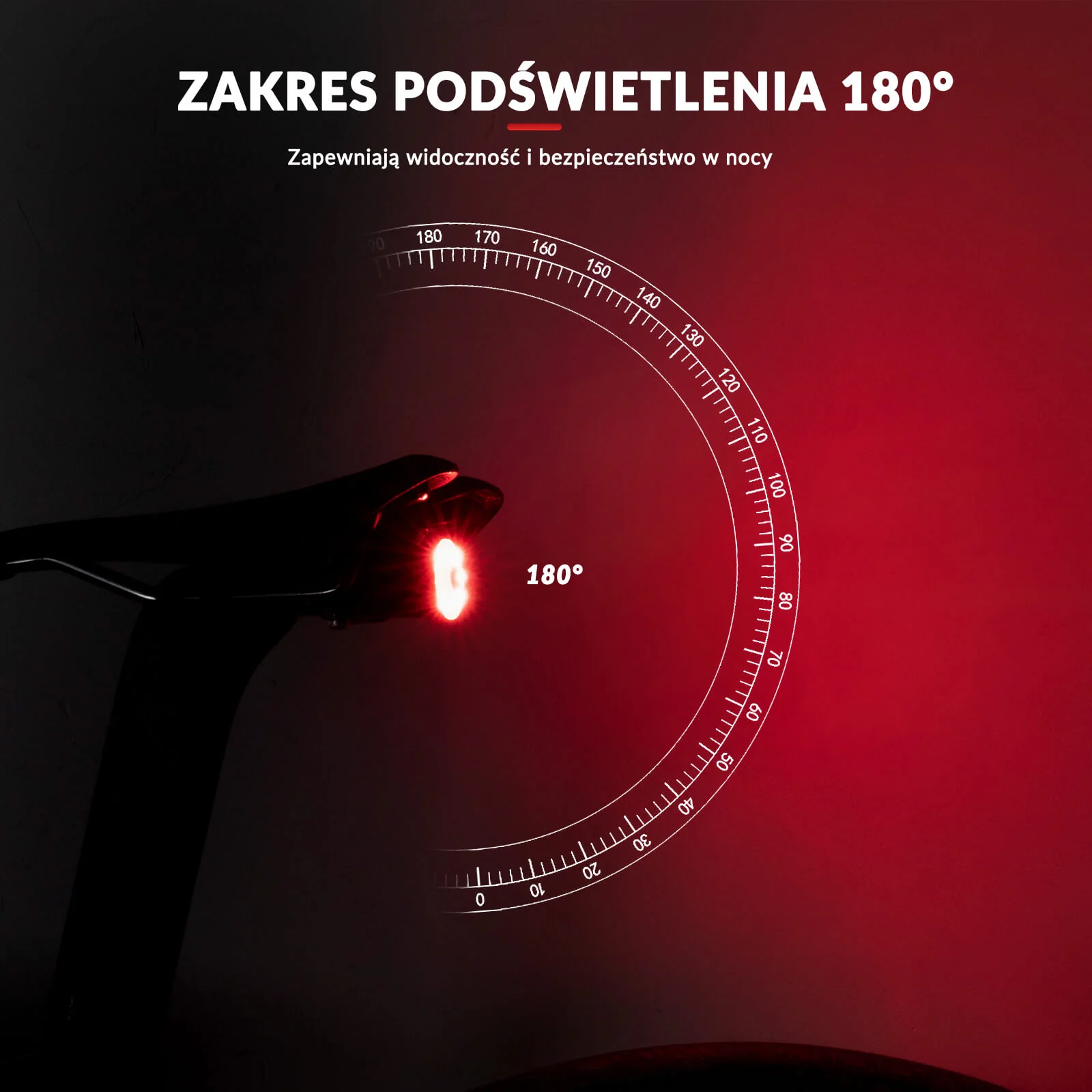 Inteligentne Tylne Światło Rowerowe -WR05 - Image 4