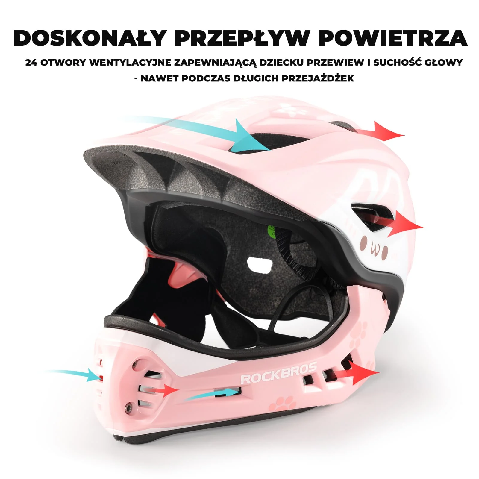 Kask Dziecięcy z Motywem Kreskówkowym i Odpinaną Osłoną Podbródka-TT-32 - Image 10