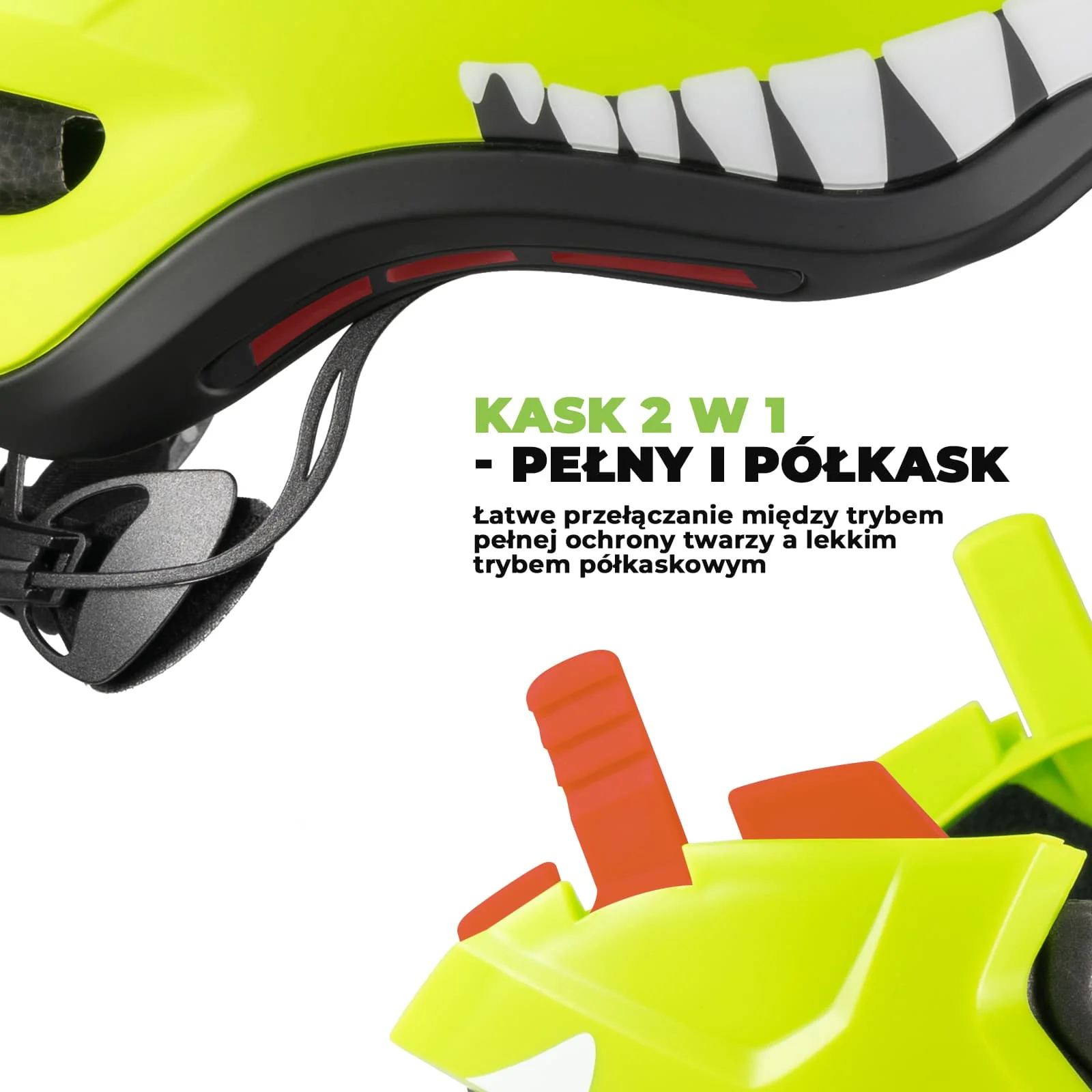 Kask Dziecięcy z Motywem Kreskówkowym i Odpinaną Osłoną Podbródka-TT-32 - Image 16