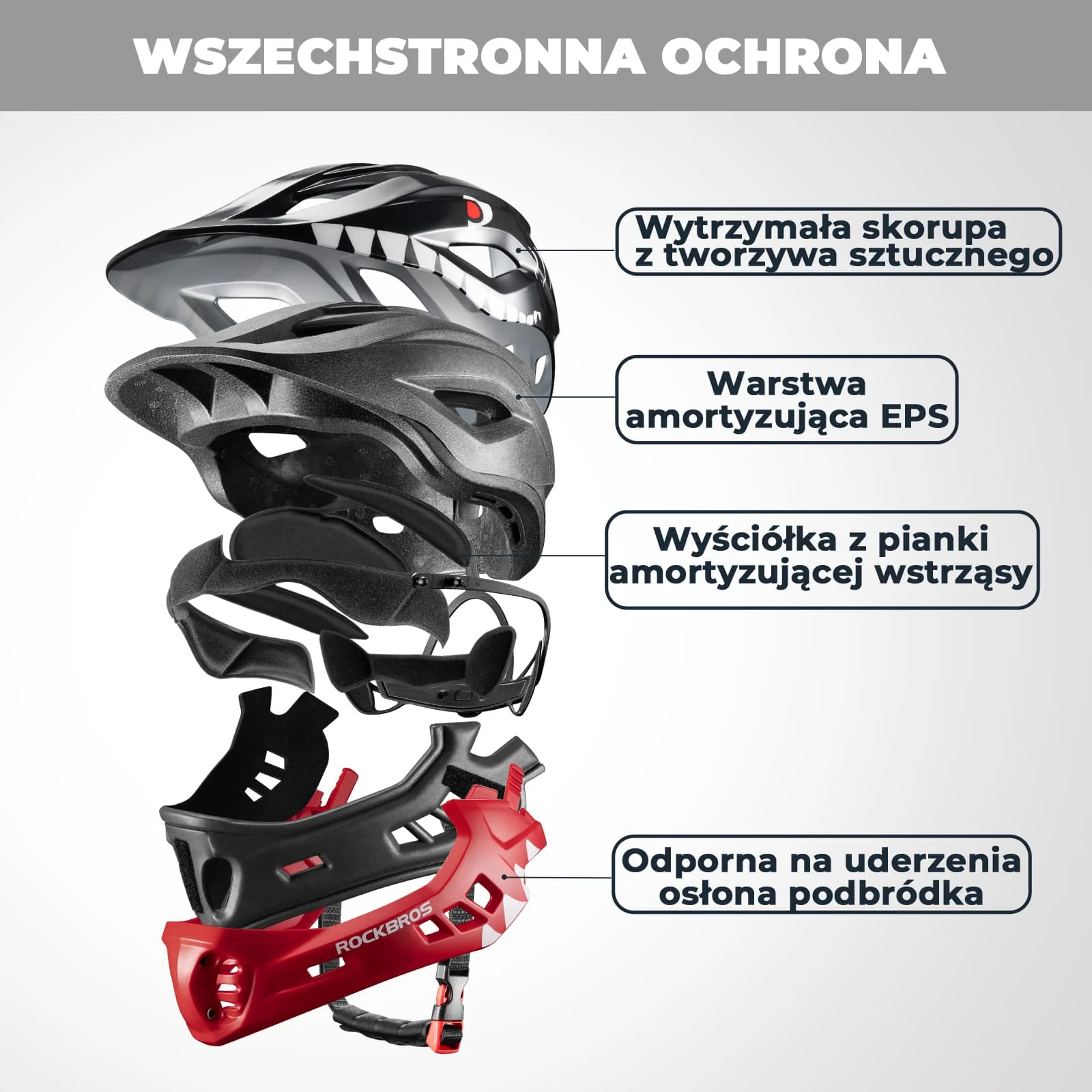 Kask Dziecięcy z Motywem Kreskówkowym i Odpinaną Osłoną Podbródka-TT-32 - Image 19
