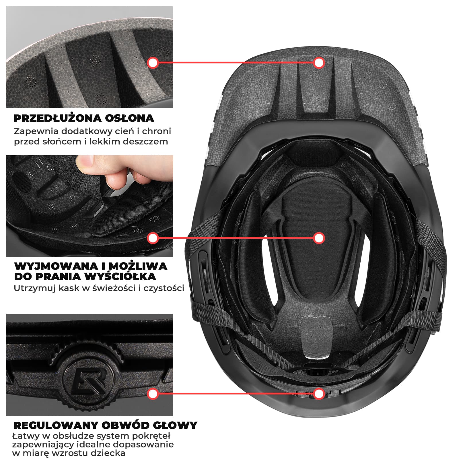 Kask Dziecięcy z Motywem Kreskówkowym i Odpinaną Osłoną Podbródka-TT-32 - Image 6