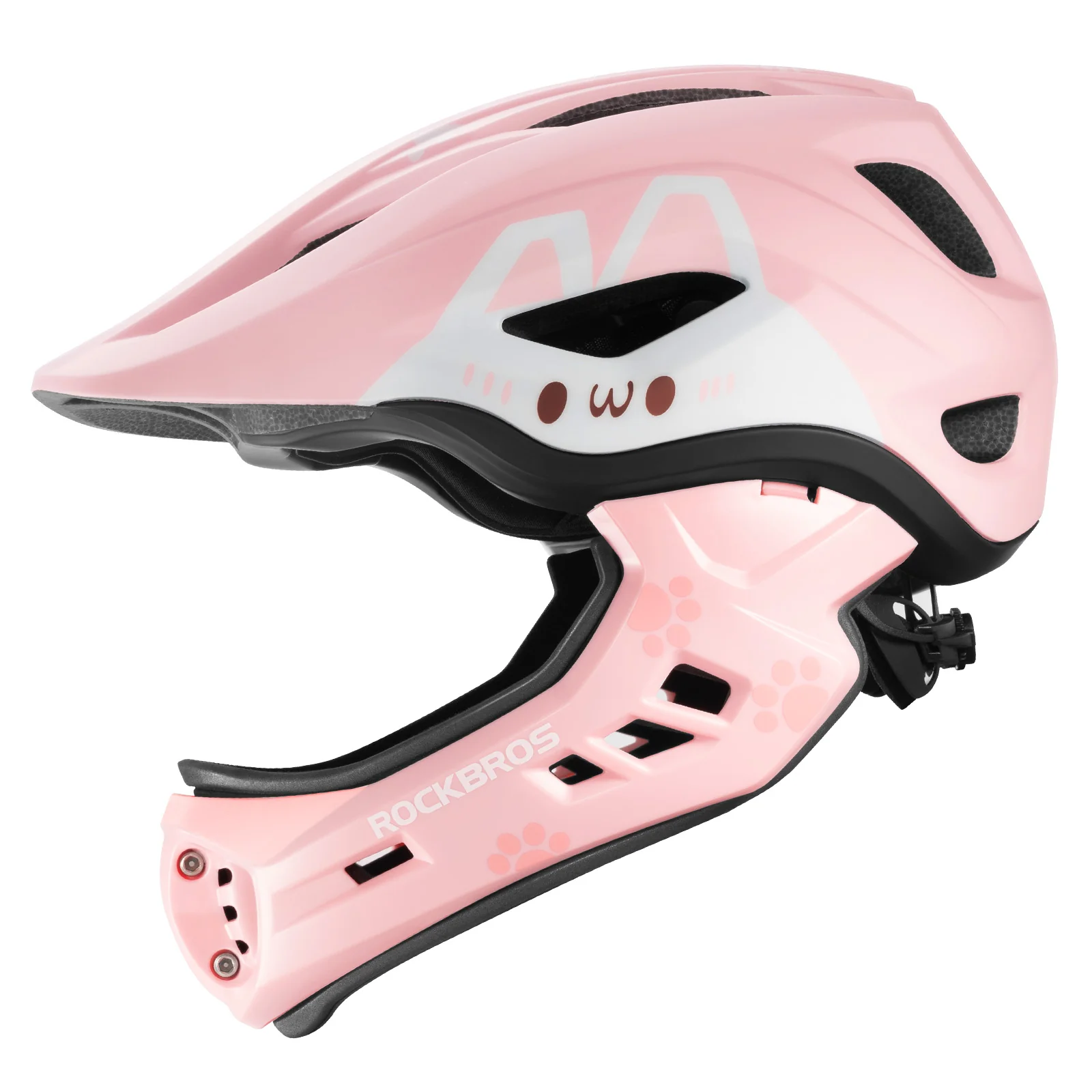 Kask Dziecięcy z Motywem Kreskówkowym i Odpinaną Osłoną Podbródka-TT-32 - Image 8