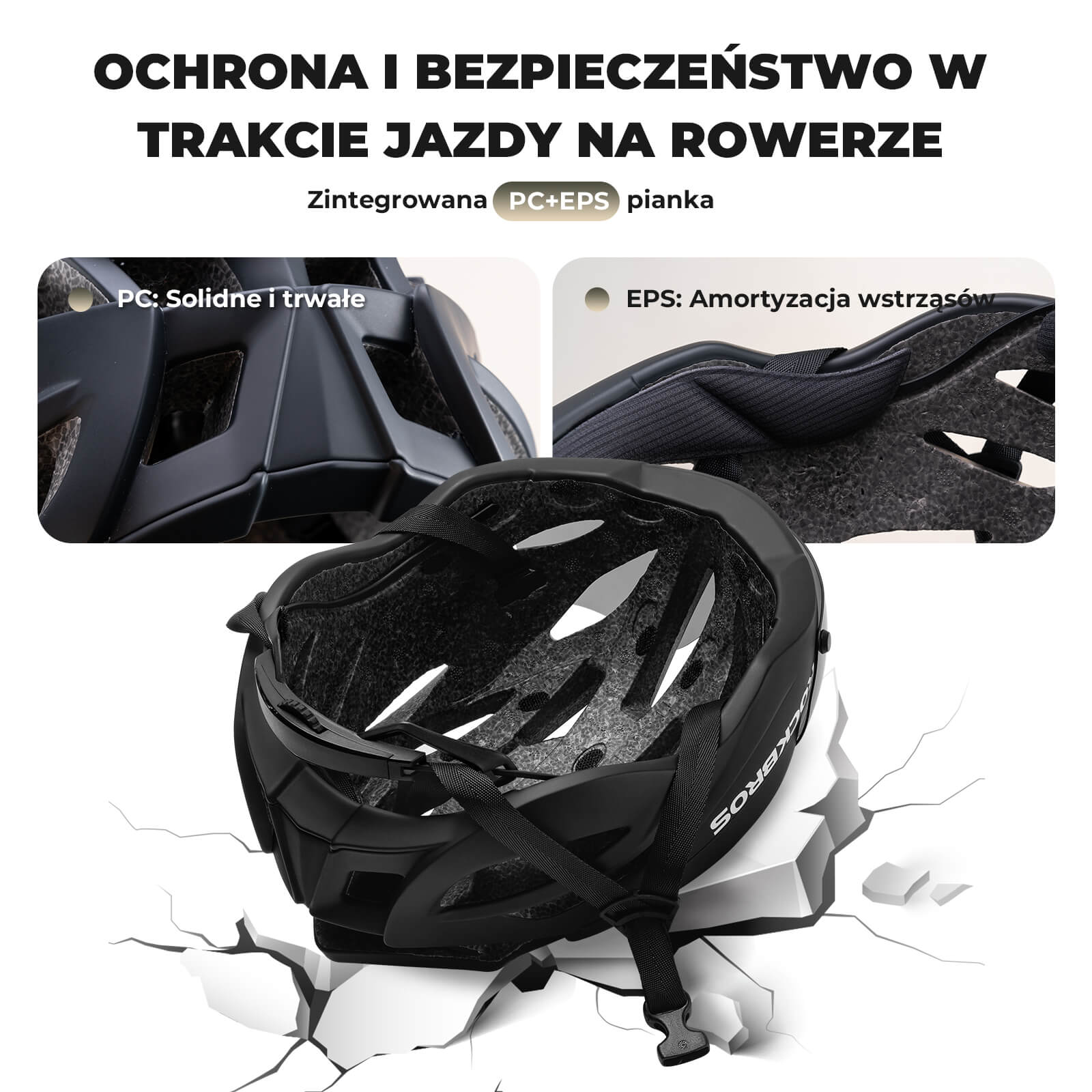 Kask Rowerowy Dla Dorosłych z Goglami Zmieniającymi Kolor -TT-36 - Image 15