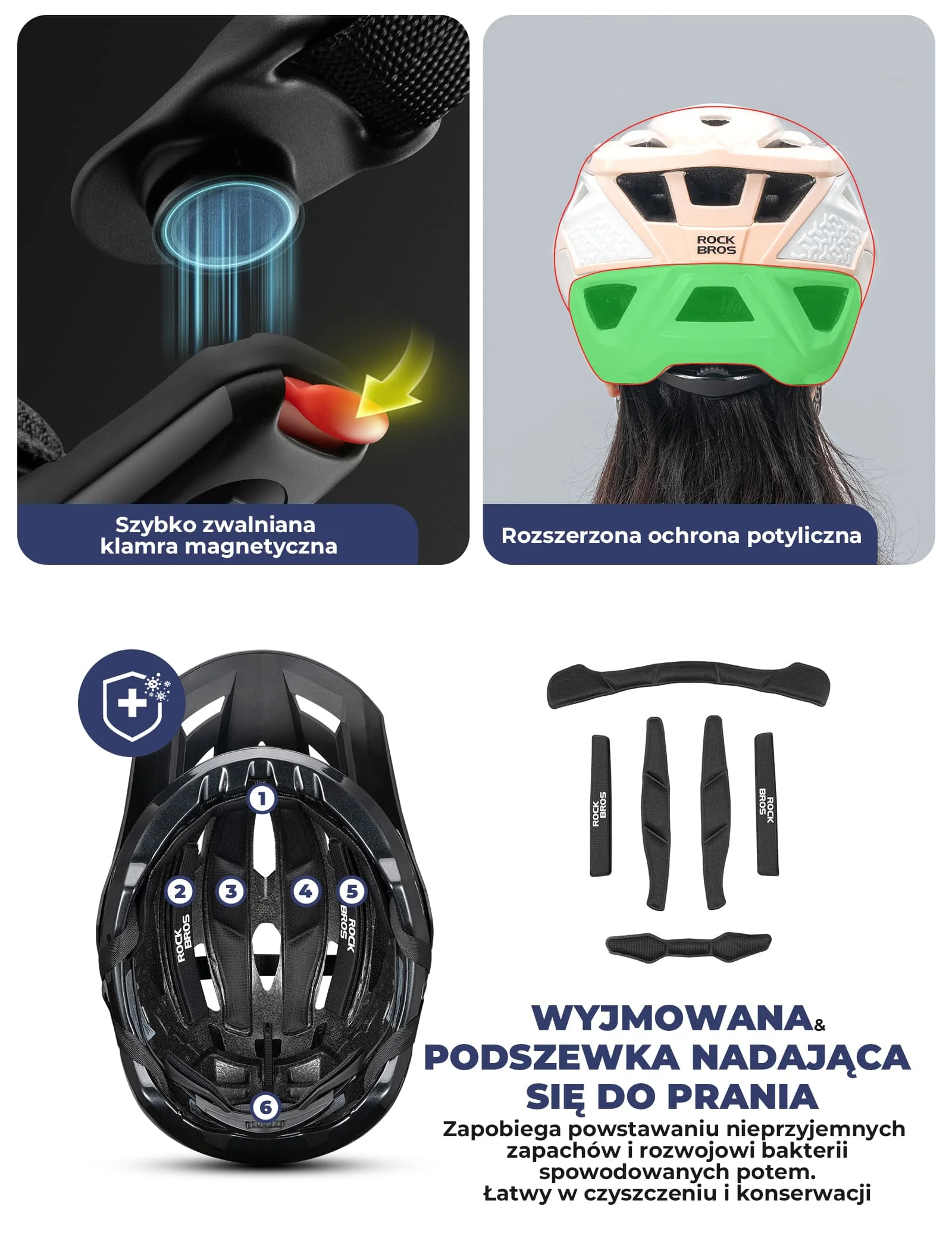 Kask Rowerowy MTB z Dużym Daszkiem-LK-99 - Image 5
