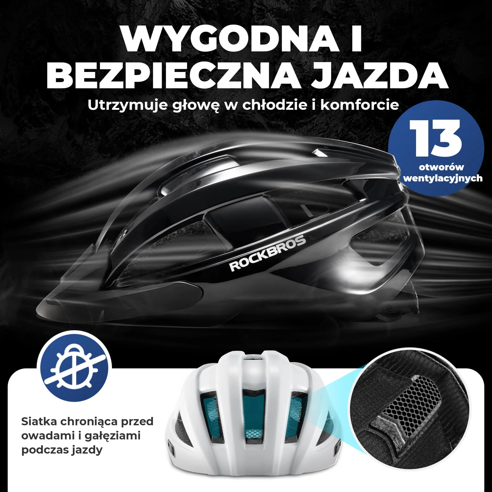 Kask Rowerowy z Okularami Fotochromowymi i Światłem Tylnym -ZK-013L - Image 17