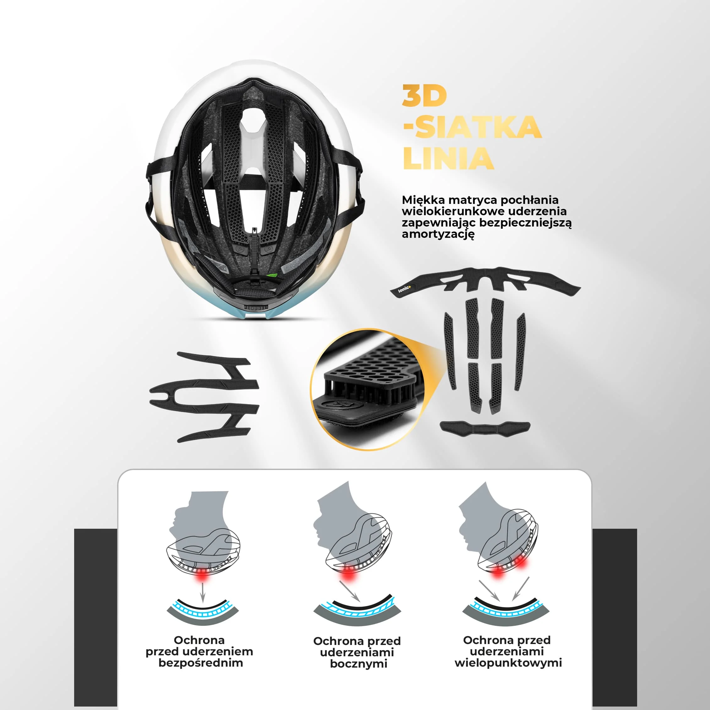 Kask Rowerowy z Ramą Wzmacniającą Bezpieczny i Lekki-LK-69 - Image 3