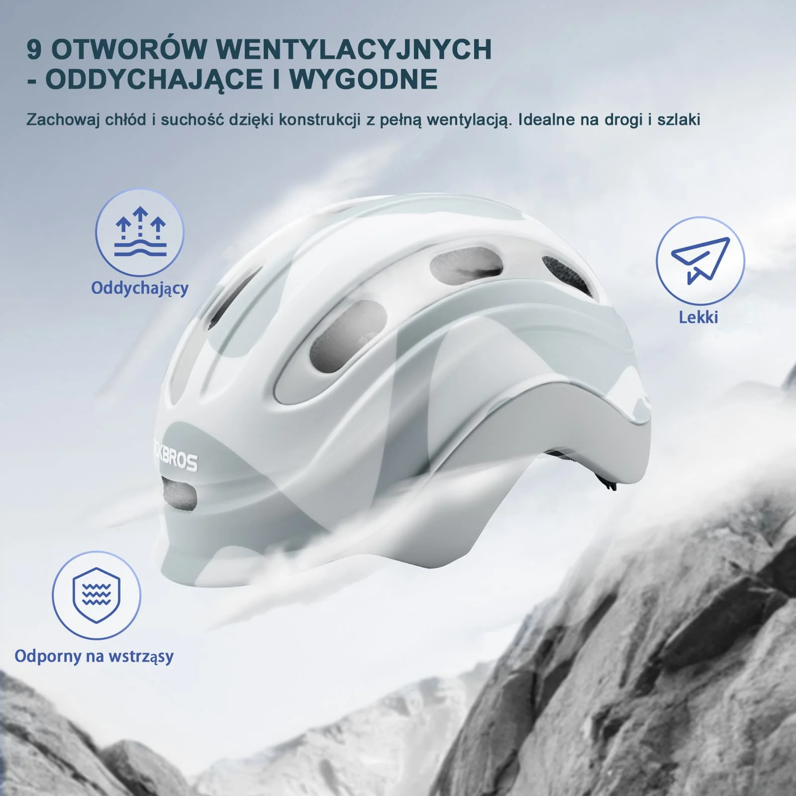 Kask Rowerowy z Uchwytem Na Światło Tylne Dla Dzieci w Wieku 6-18 Lat-LK-23 - Image 4