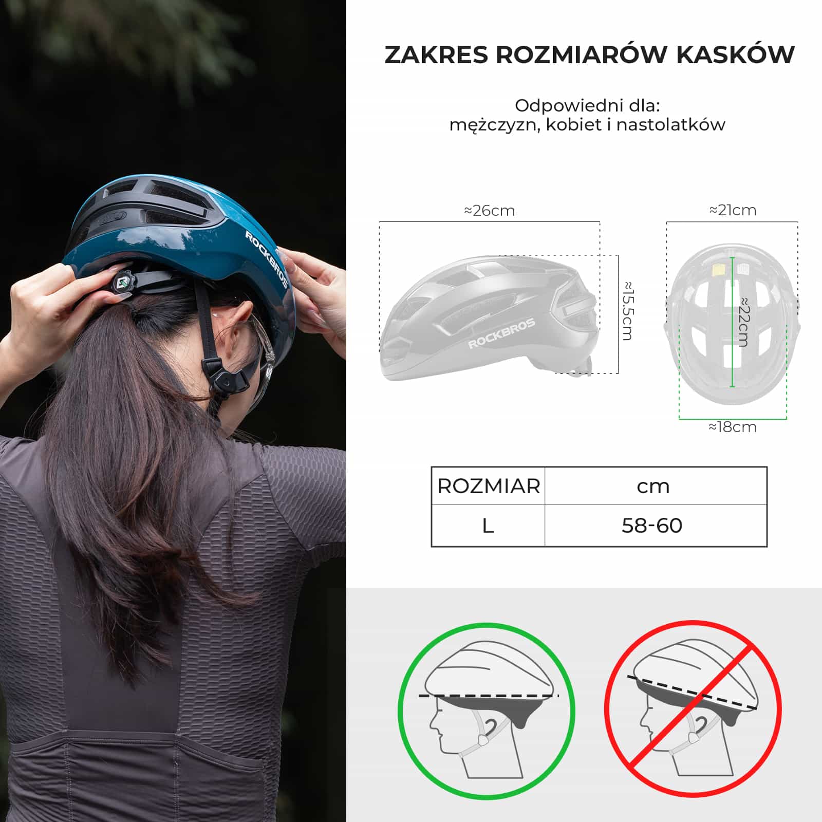 Kask ze Zdalnie Sterowanym Światłem Tylnym-ZK-031 - Image 45