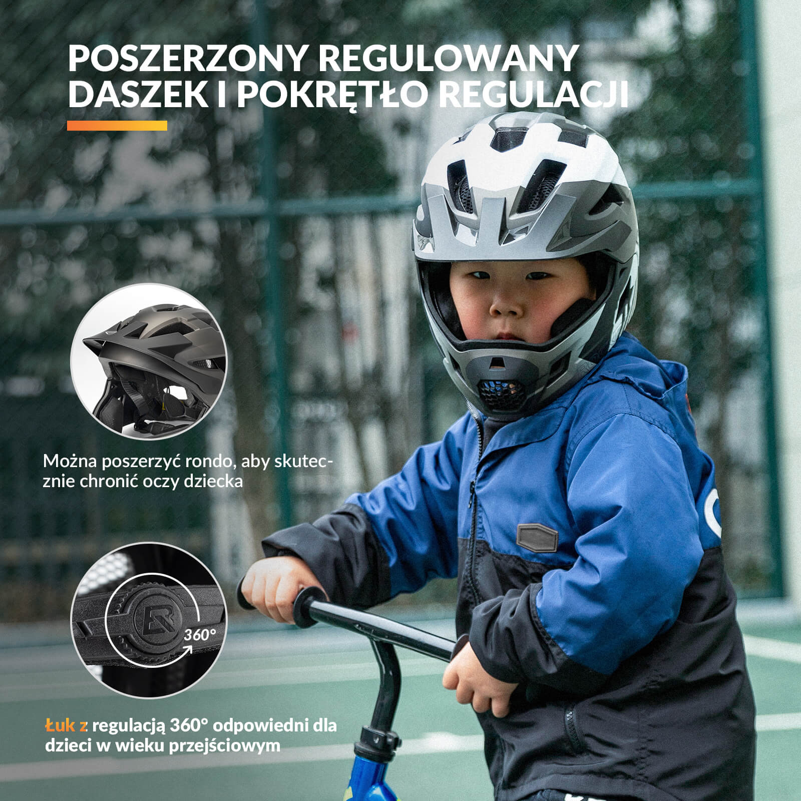 Kaski Dziecięcy Rowerowy Lekki i Regulowany -TS-61 - Image 15