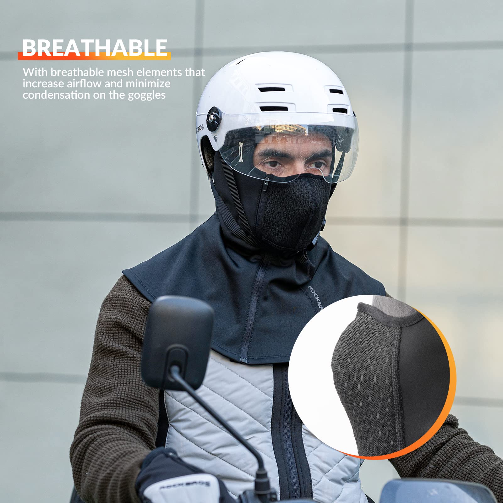 Kominiarka Motocyklowa Rowerowa Zimowa Mężczyźni Kobiety Ciepła Narciarska Oddychająca Maska-YPP088 - Image 4