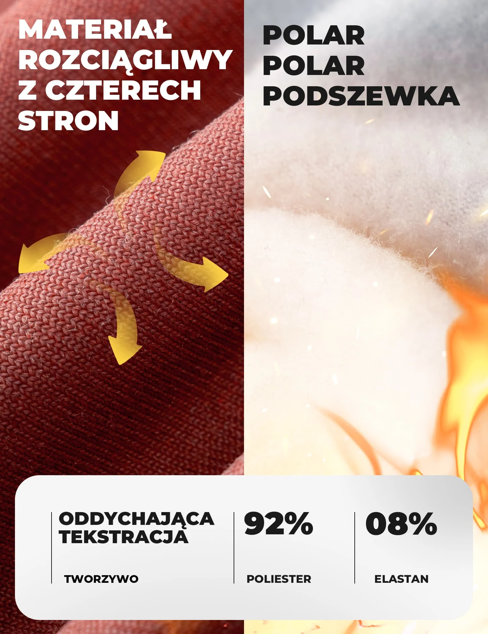 Kominiarka Termoaktywna Zmienna Kolorystycznie, Ciepła i Wiatroszczelna-LF25813 - Image 17