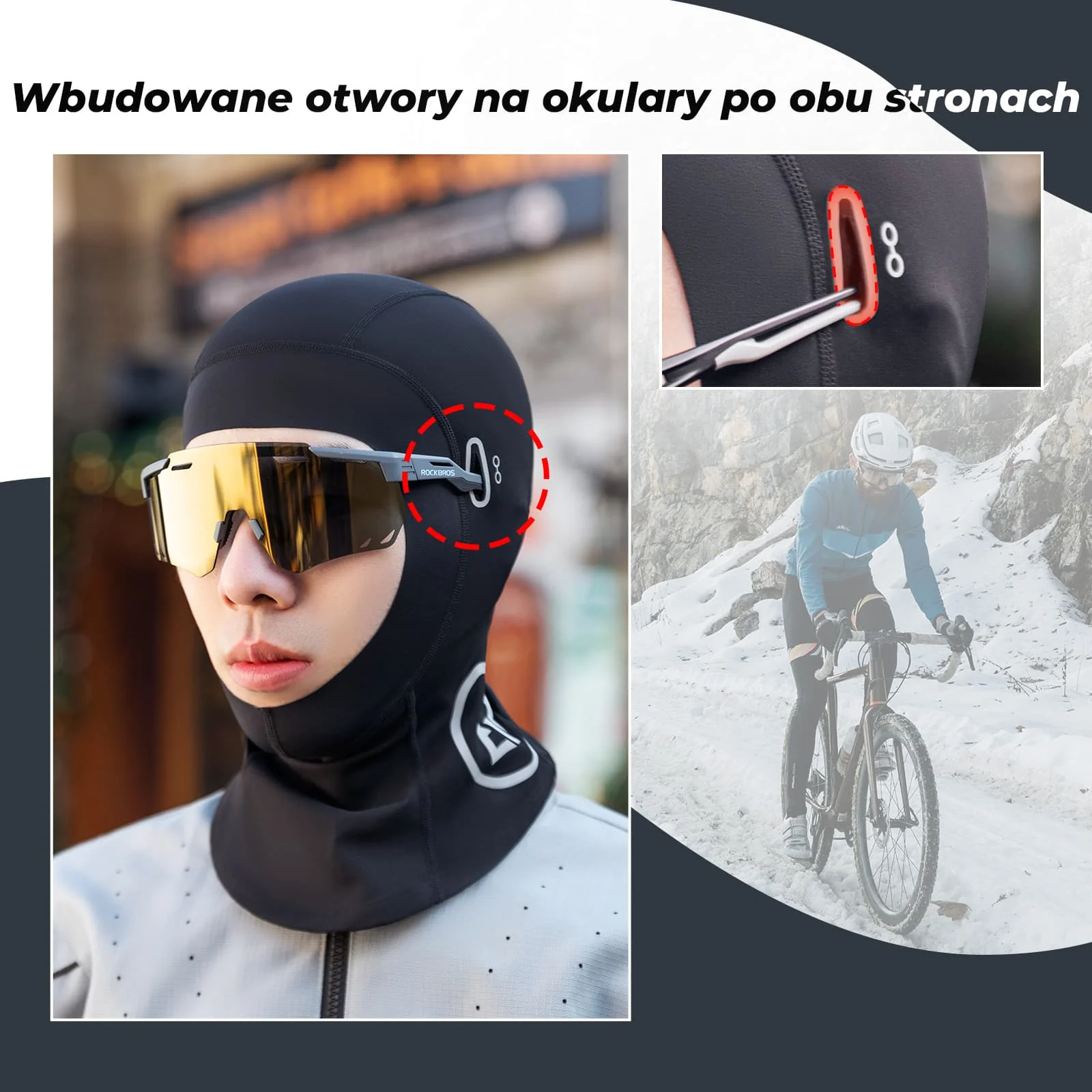 Kominiarka Z Antypoślizgową Podszewką I Odkrytą Twarzą-LF70681 - Image 3