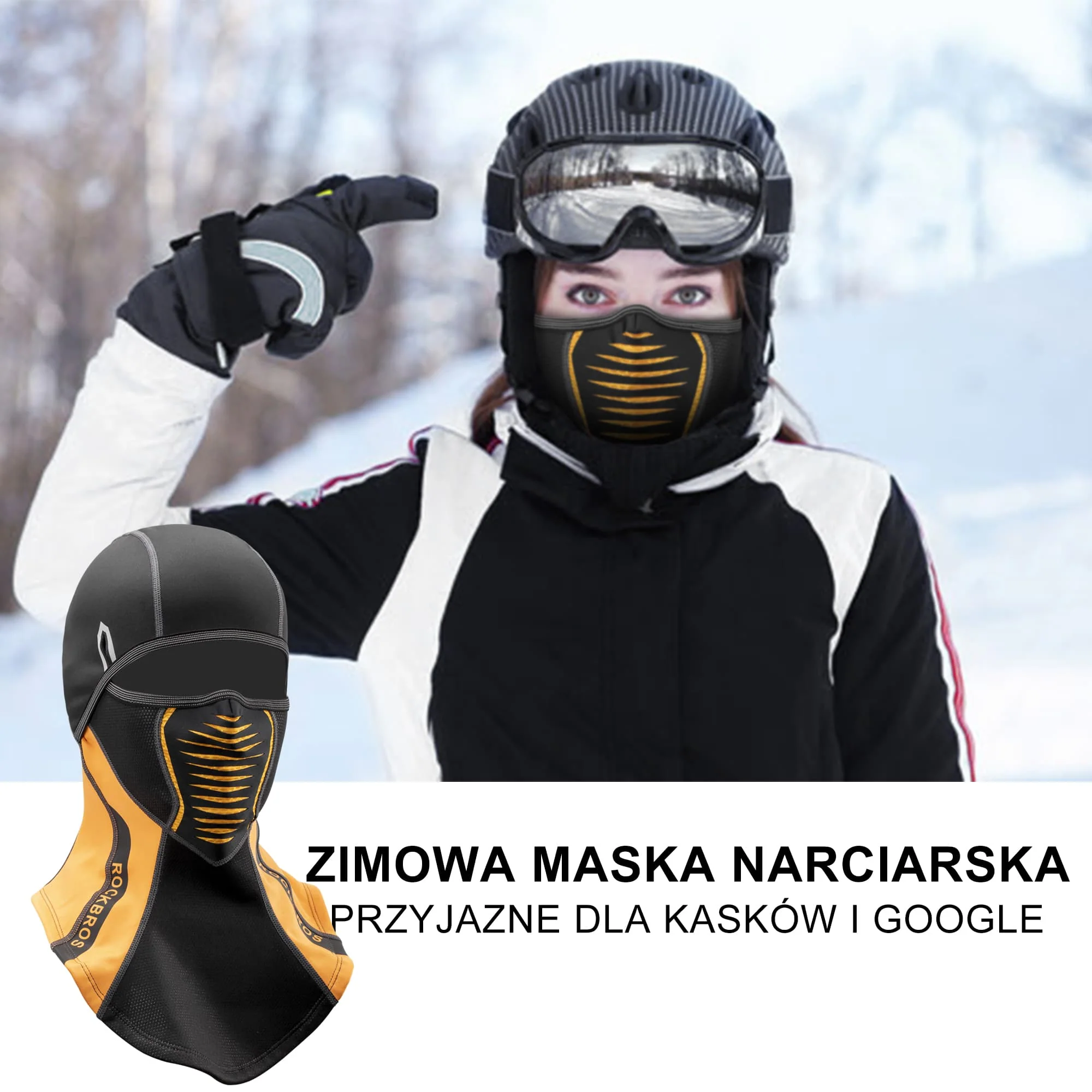 Kominiarka Zimowa, Ocieplana Wielofunkcjonalna dla Kobiet i Mężczyzn - Image 11
