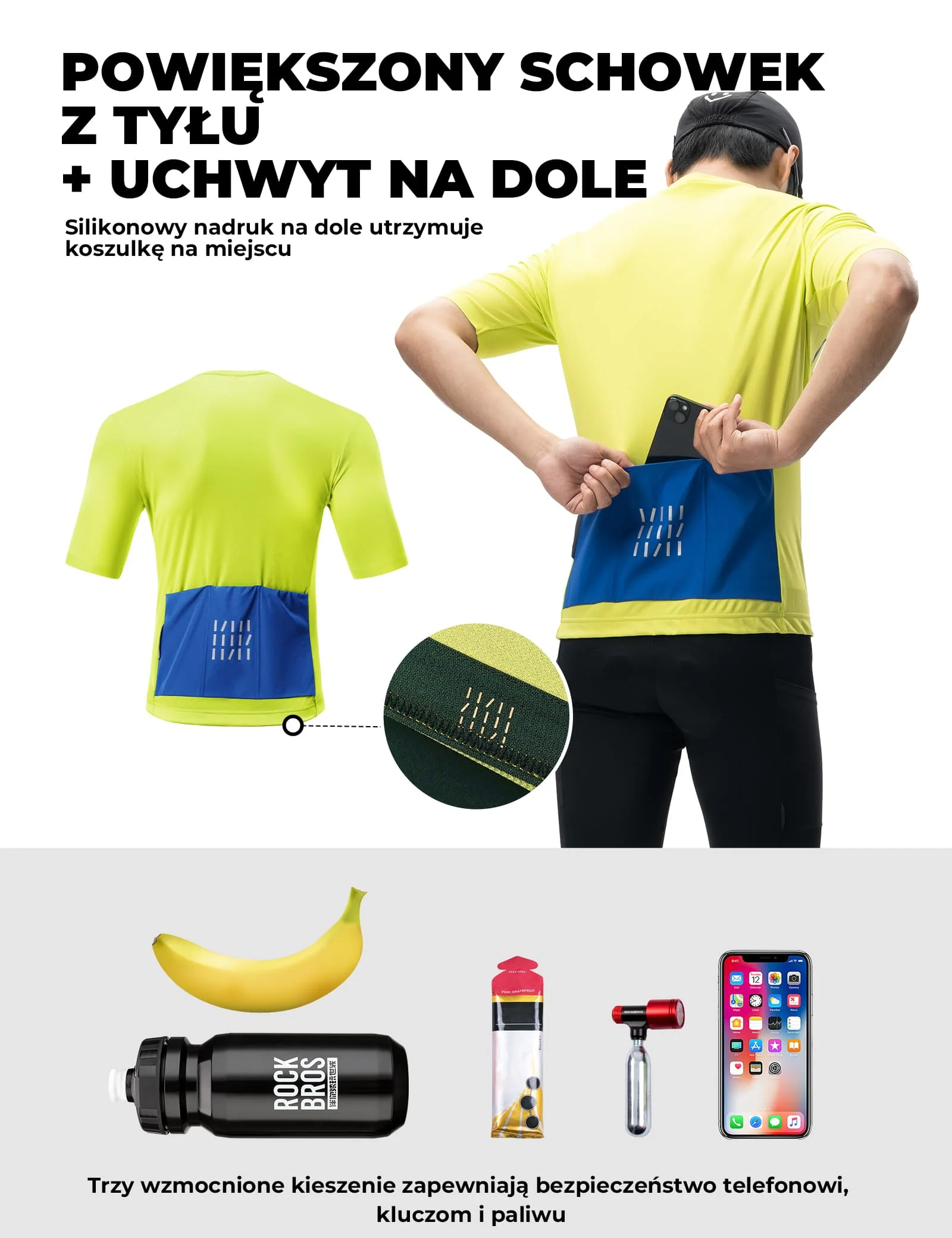 Koszulka rowerowa z krótkim rękawem i zamkiem 1/2-YDDX008 - Image 14