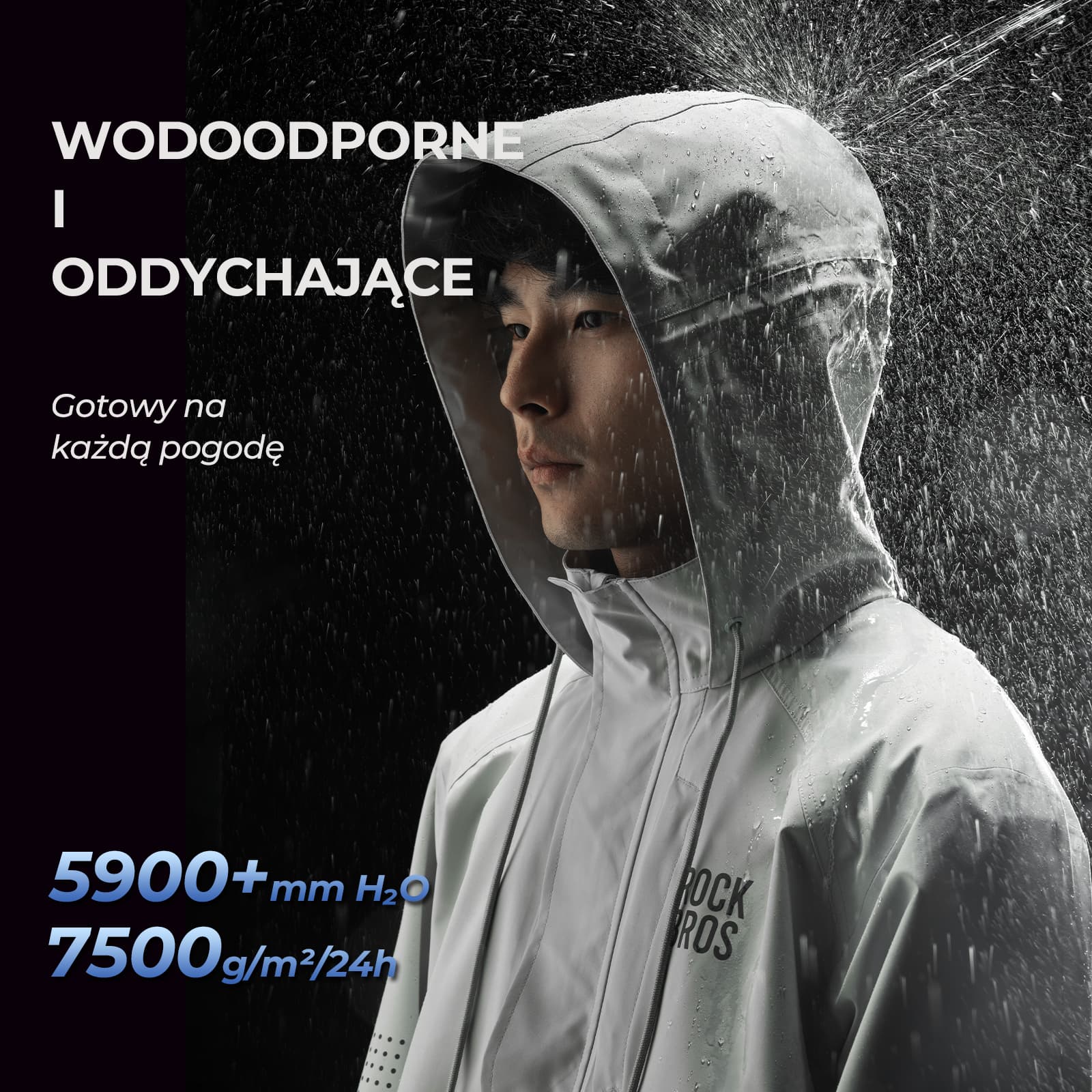 Kurtka Przeciwdeszczowa Wiatroszczelna i Oddychająca-YPY025 - Image 2