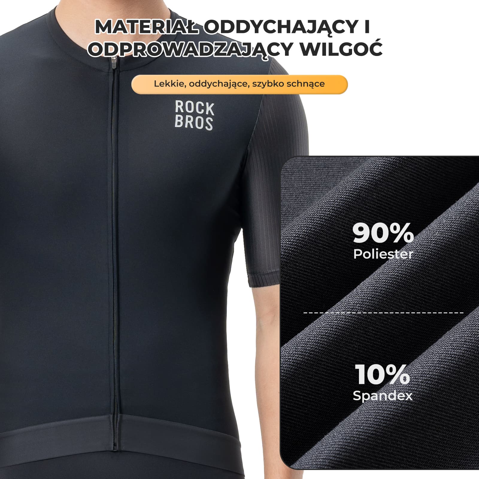 Męska Koszulka Rowerowa Krótki Rękaw, Oddychająca i Odblaskowa - Image 11