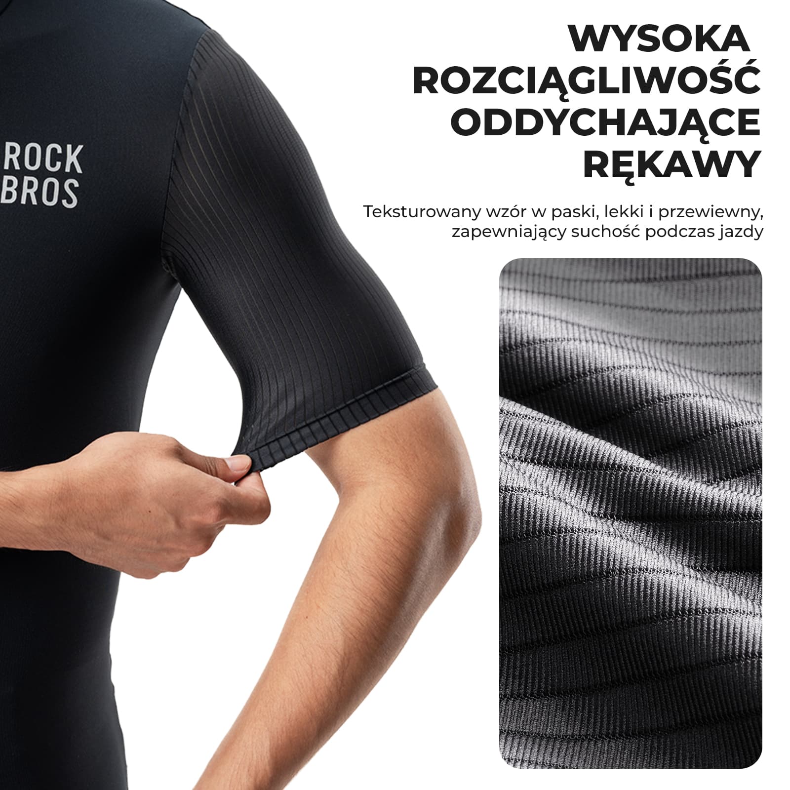 Męska Koszulka Rowerowa Krótki Rękaw, Oddychająca i Odblaskowa - Image 12