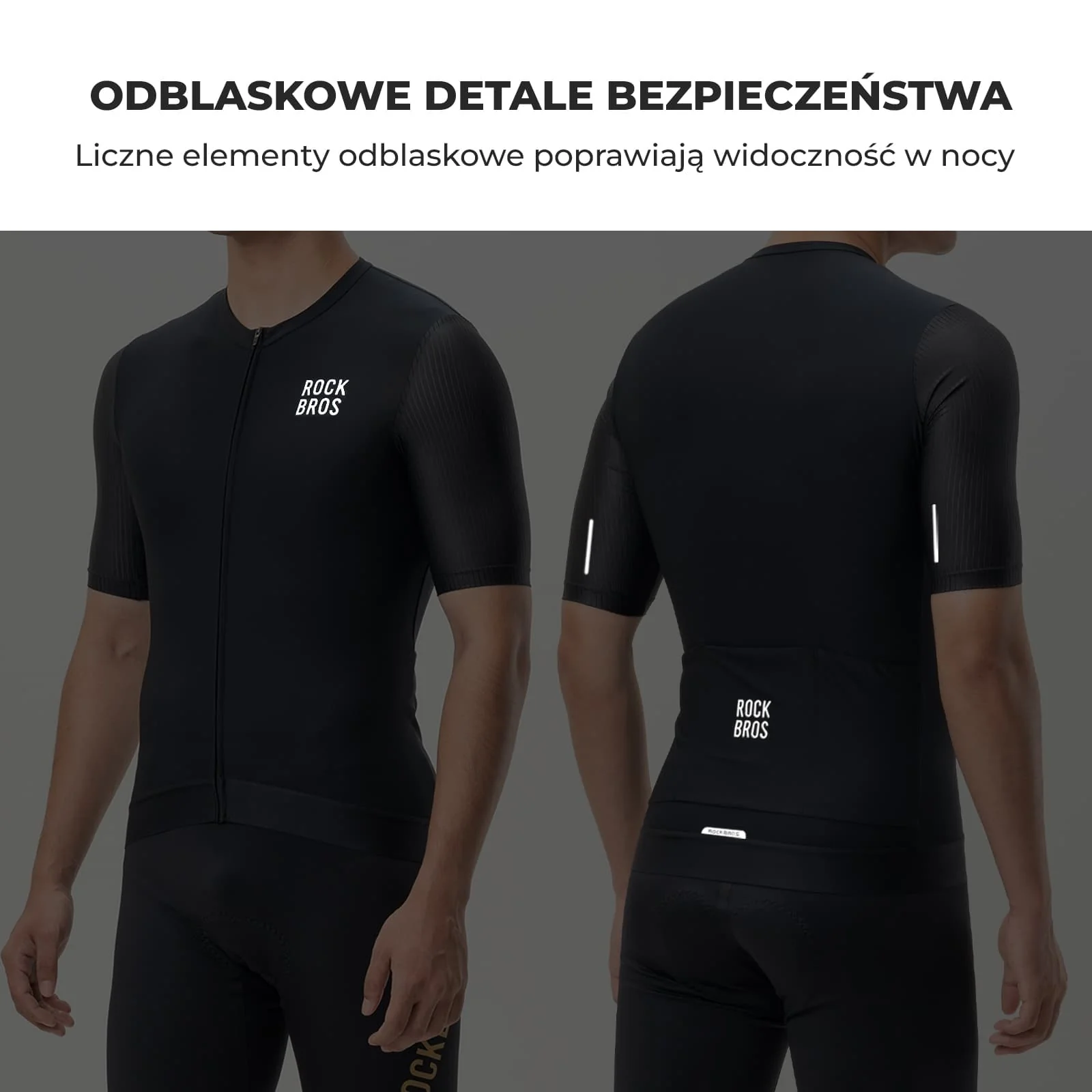 Męska Koszulka Rowerowa Krótki Rękaw, Oddychająca i Odblaskowa - Image 15