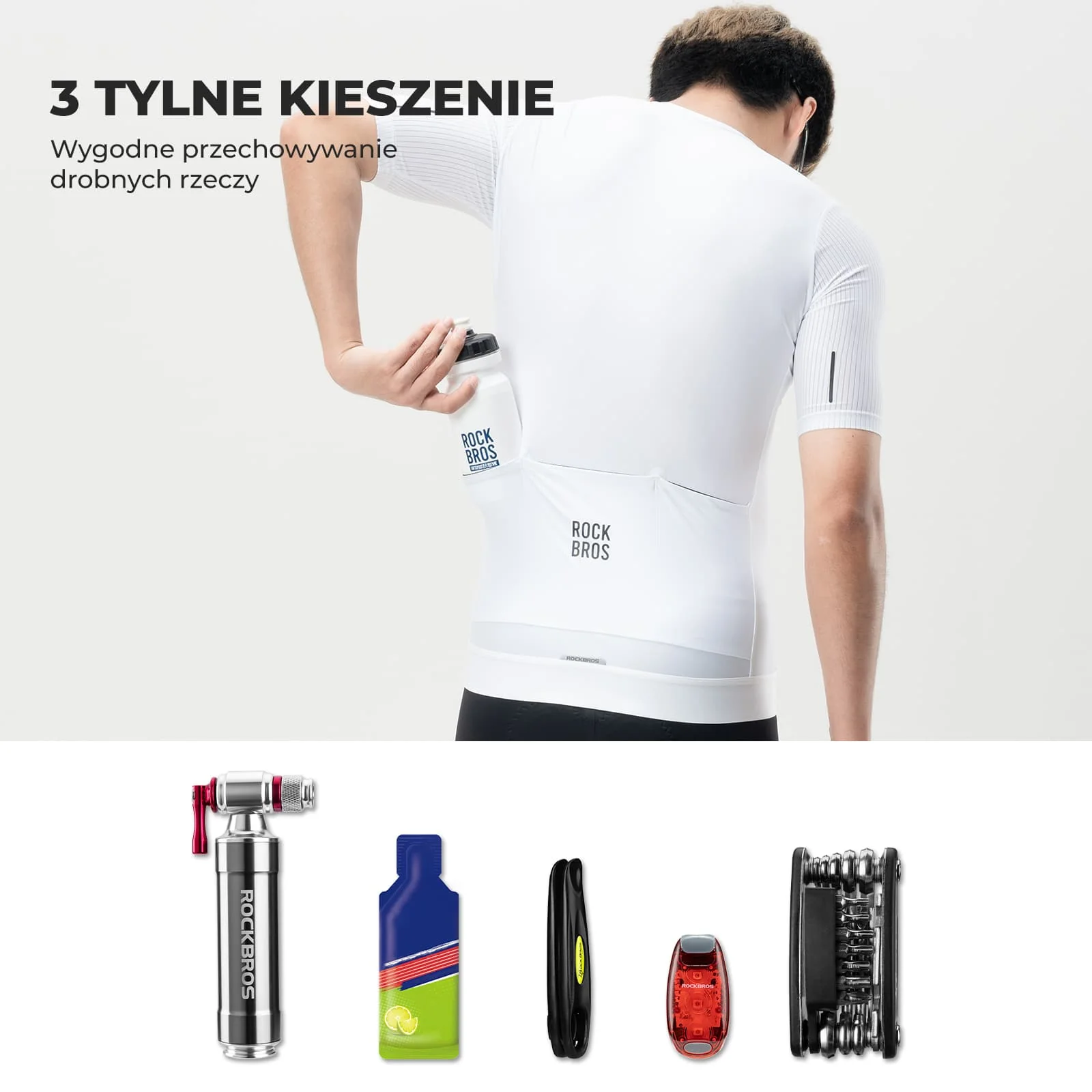 Męska Koszulka Rowerowa Krótki Rękaw, Oddychająca i Odblaskowa - Image 8