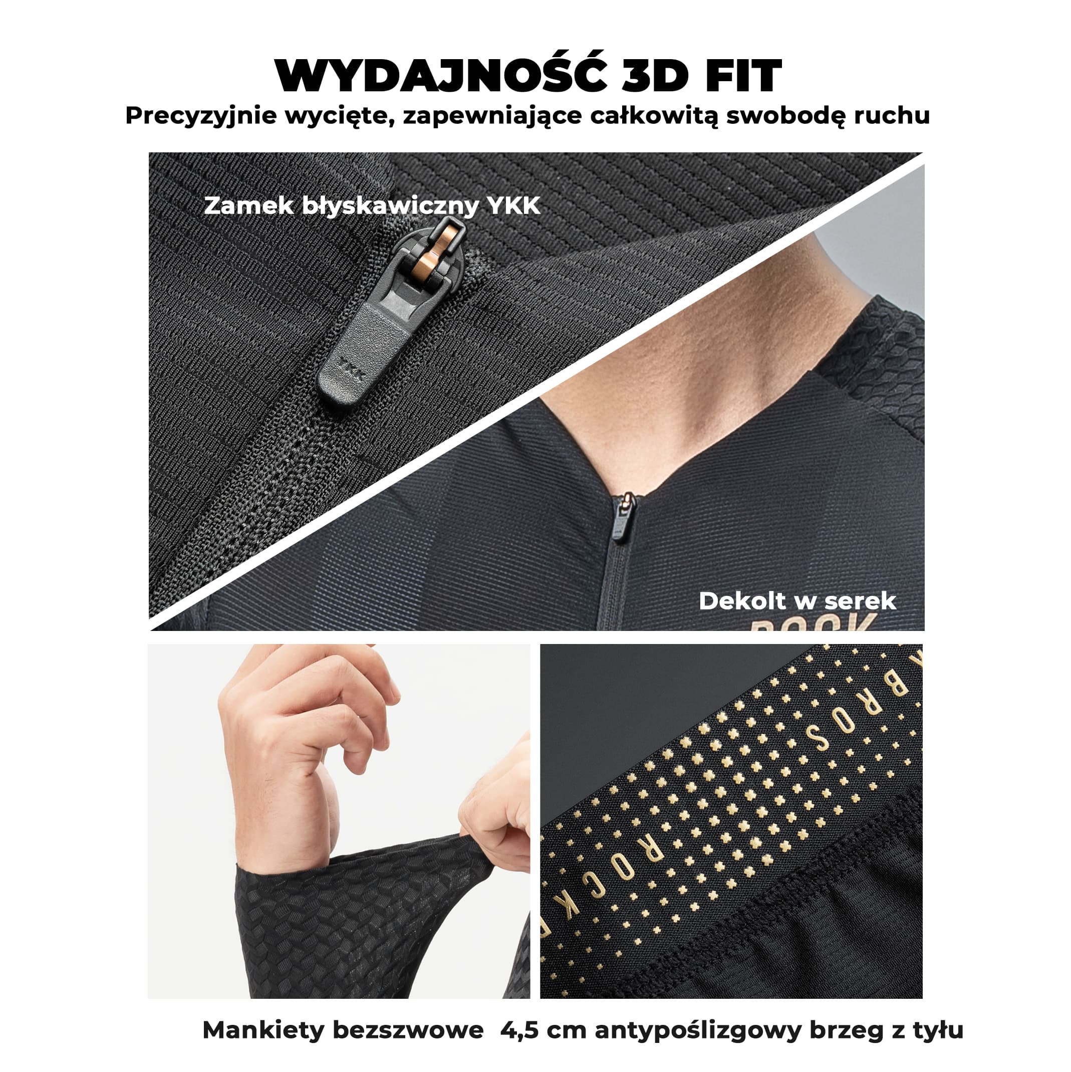 Męska Koszulka Rowerowa z Długim Rękawem Krój 3D-YDCX008 - Image 6