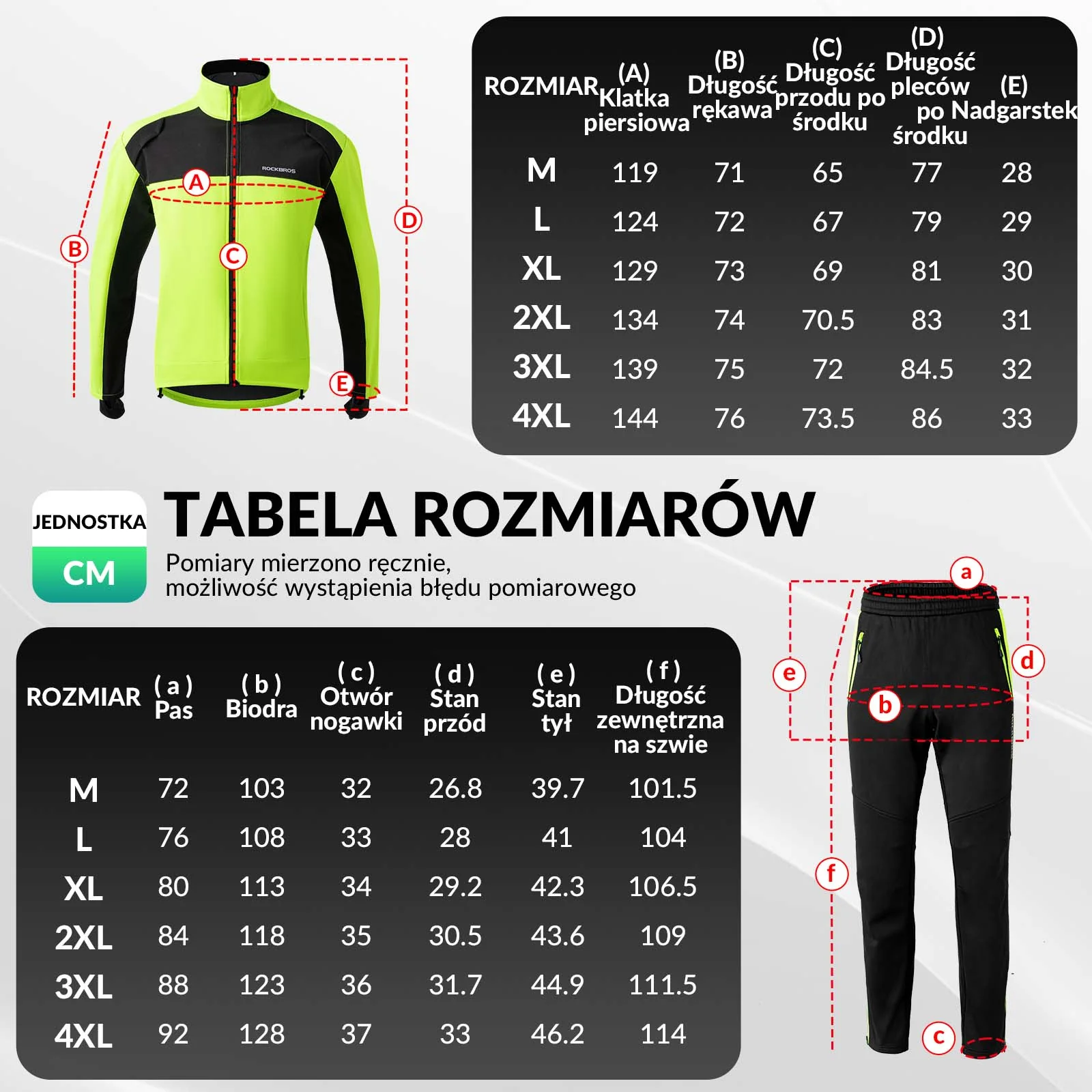 Męska Zimowa Kurtka I Spodnie Rowerowe - Image 6