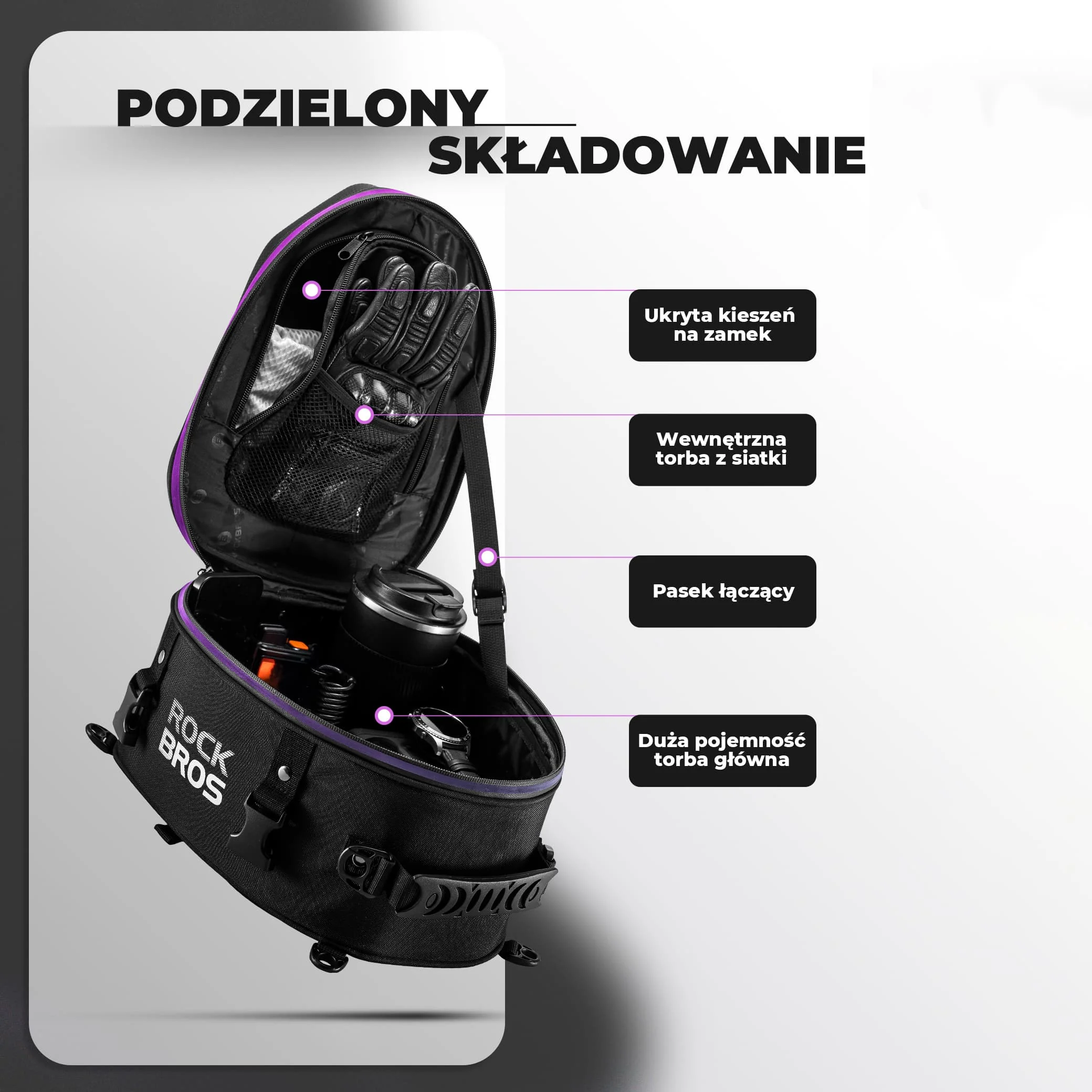 Motocyklowa Torba na Siedzenie 12,5L-MTB003 - Image 3