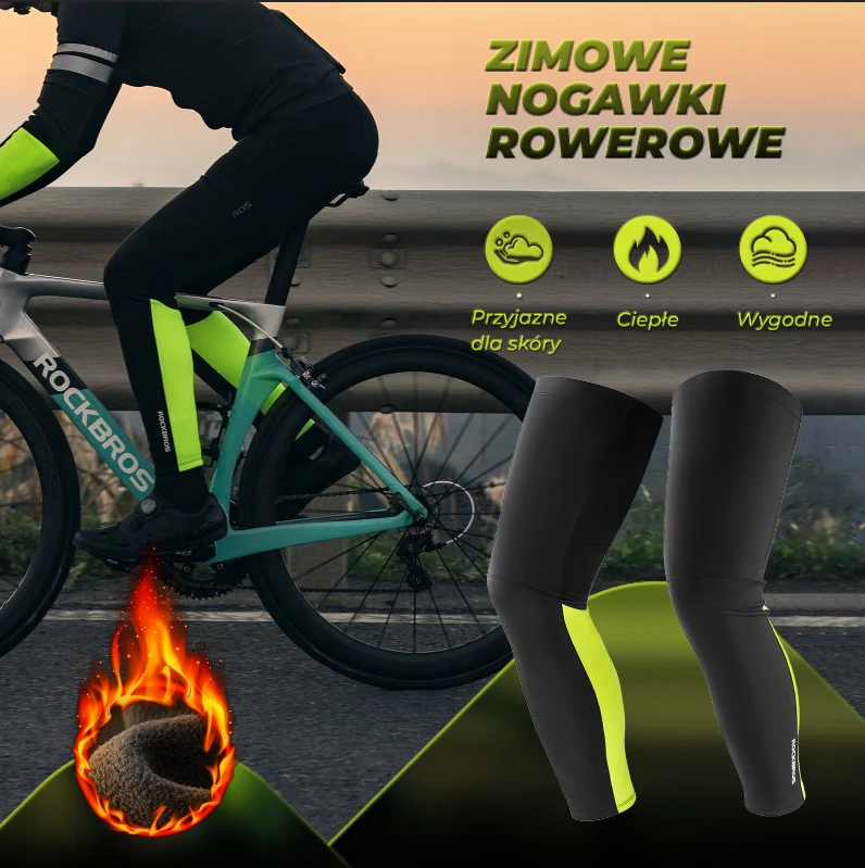 Nogawki Zimowe Sportowe Pogrubiona Podszewka Elastzcyne-TT024 - Image 2