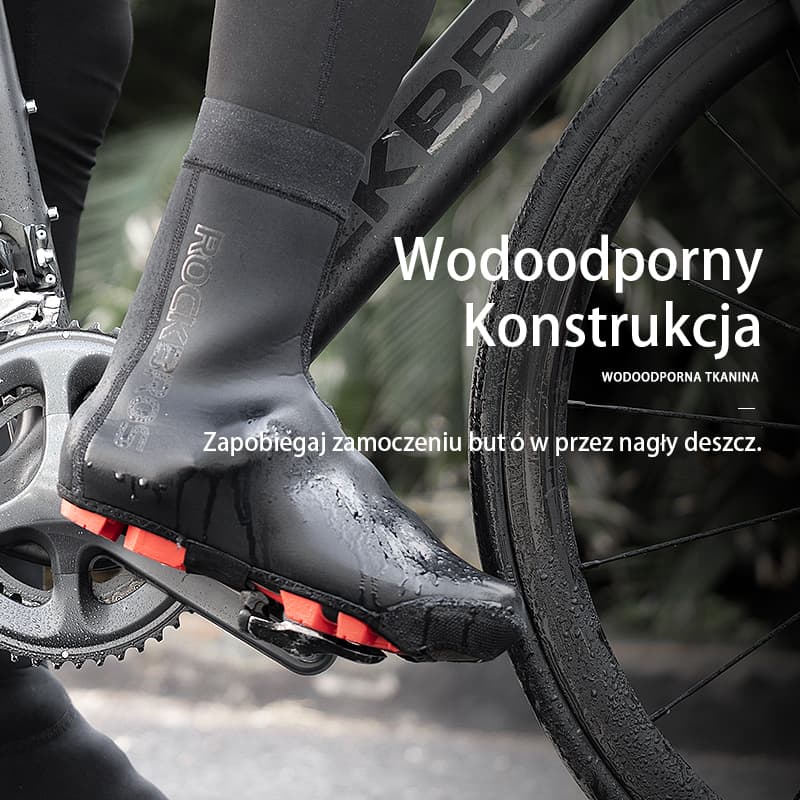 Ochraniacze na Buty Wyściełane Polarem Rowerowe Damskie Męskie Pokrowce - Image 2