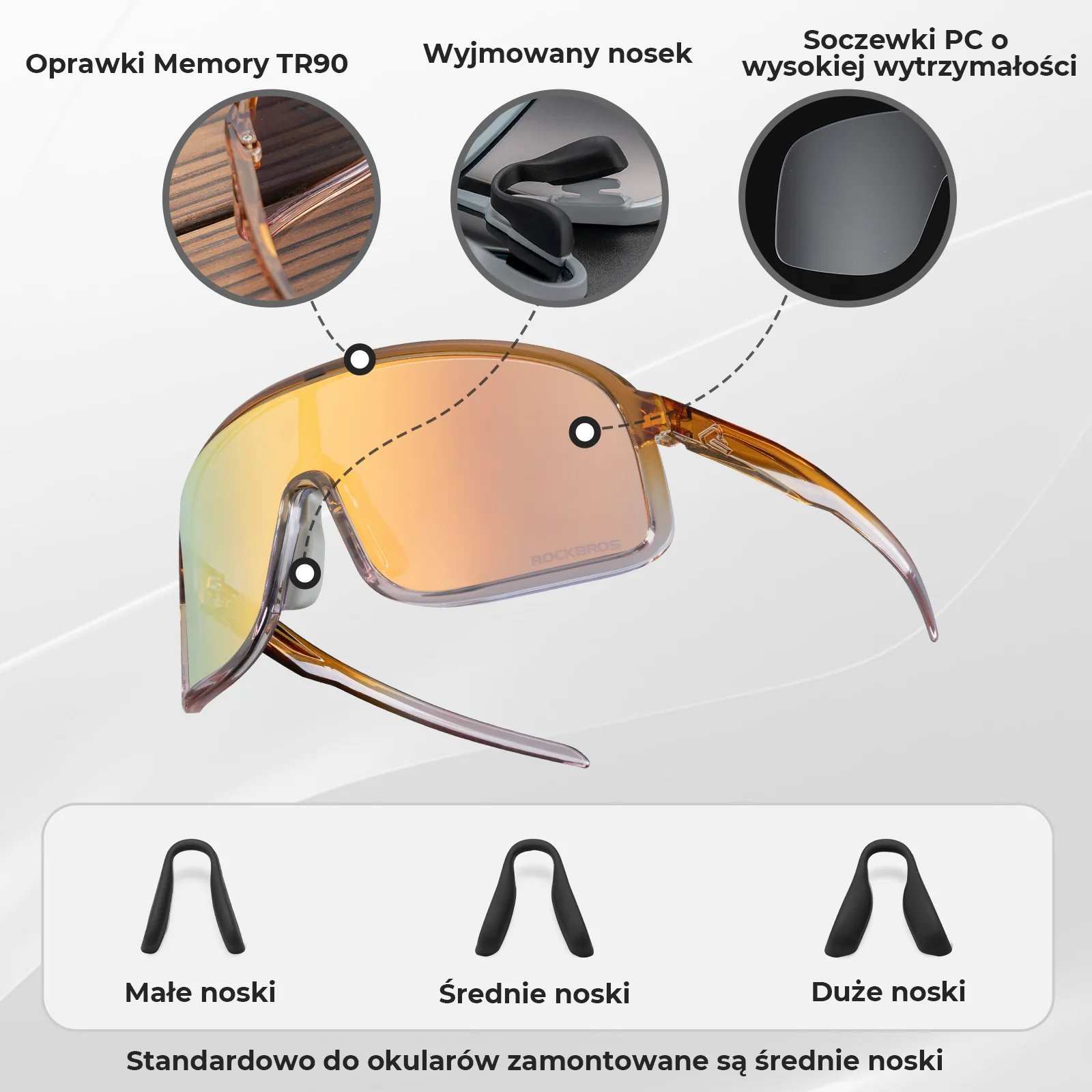 Okulary Fotochromowe Sportowe UV400-SP350 - Image 48