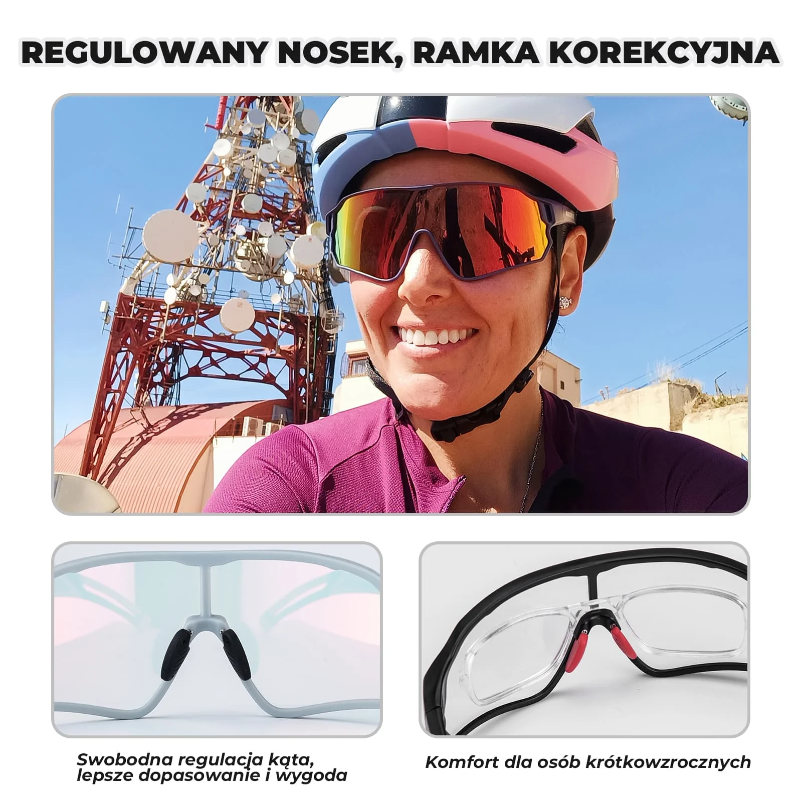 Okulary Fotochromowe Przeciwsłoneczne UV400 Kobiety Mężczyźni-SP179 - Image 5