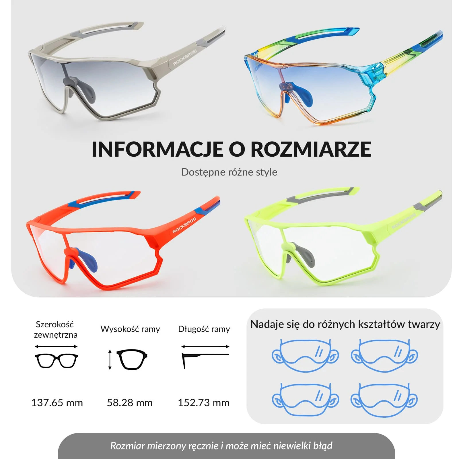Okulary Rowerowe Dziecięce Samoprzyciemniające Ochrona UV400-SP314 - Image 22