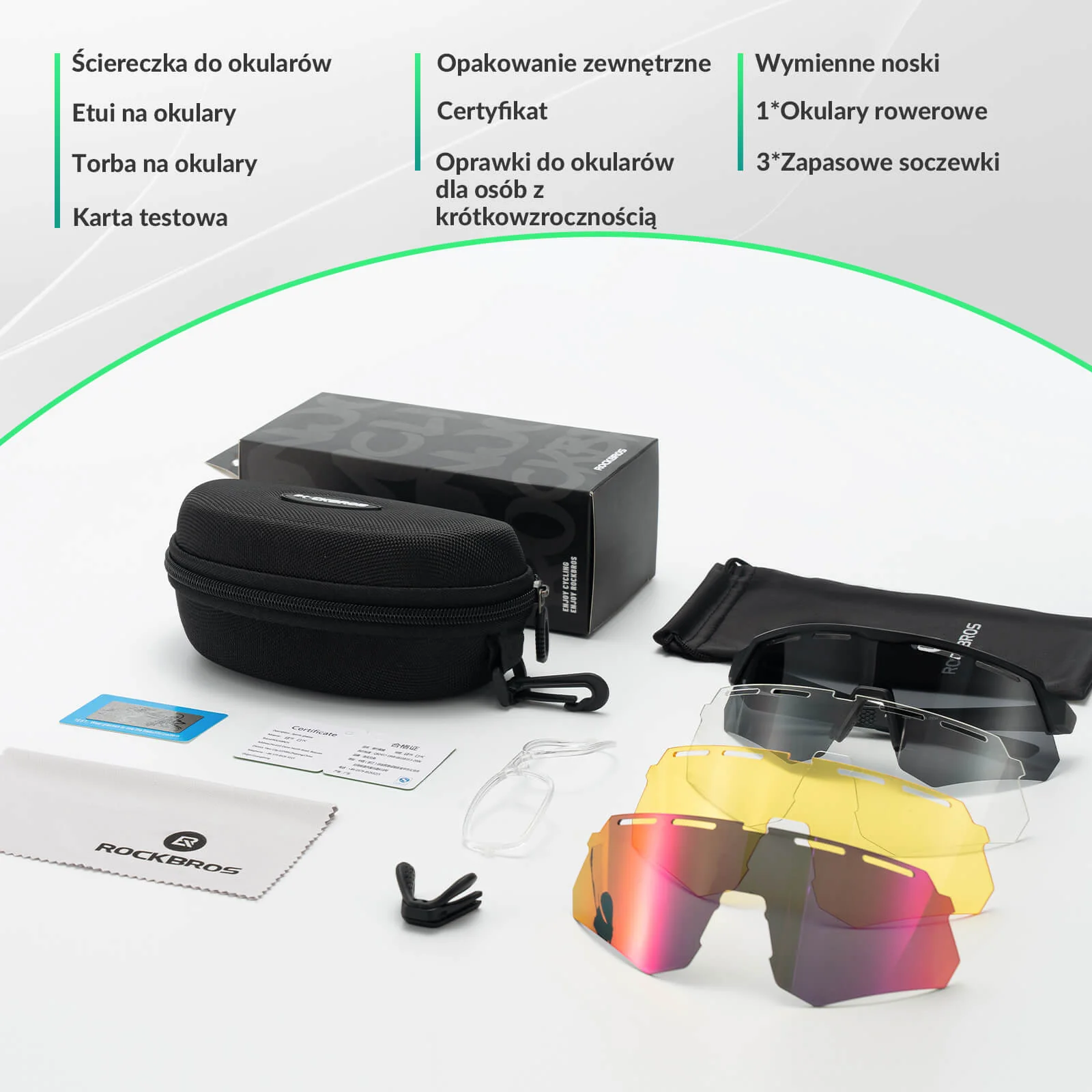 Polaryzacyjne Okulary z 4 Wymiennymi Soczewkami - Image 20